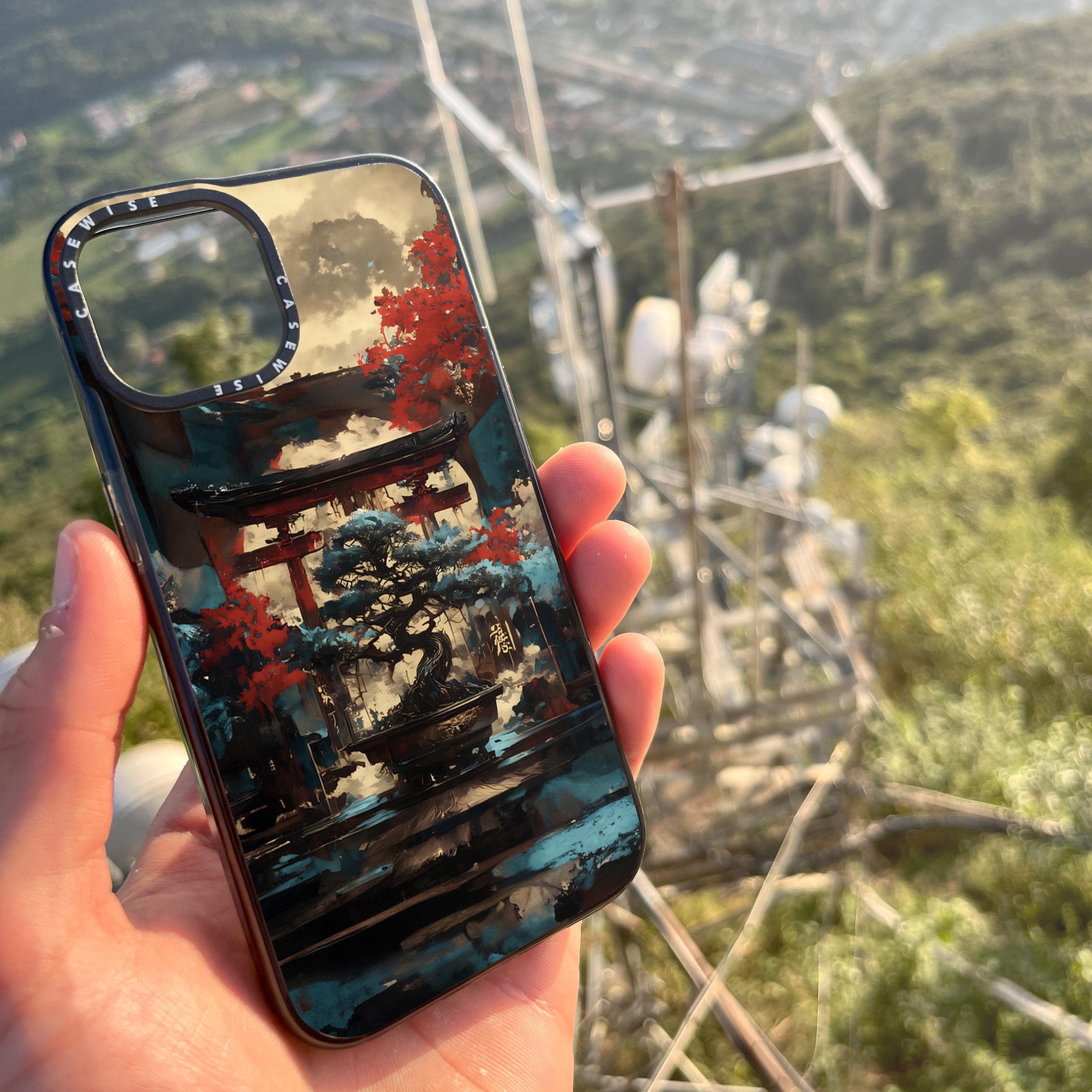 Blue Bonsai Torii Gate - Etui