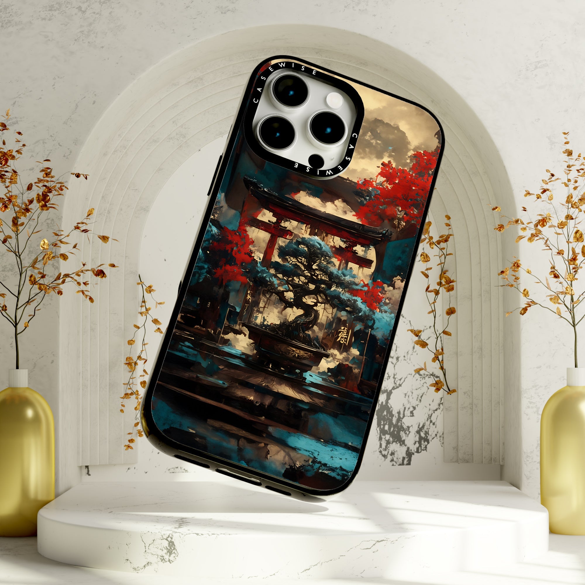 Blue Bonsai Torii Gate - Etui