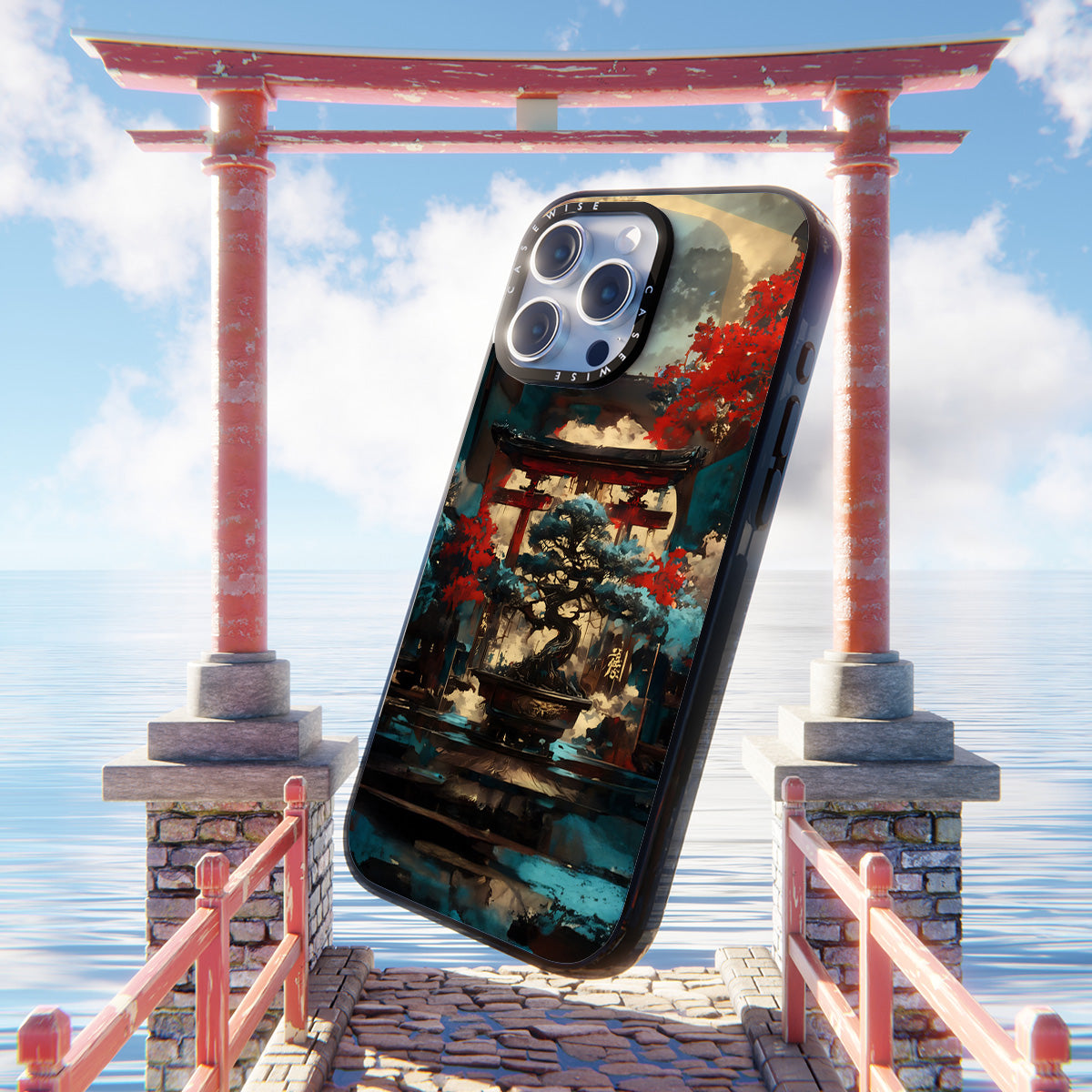 Blue Bonsai Torii Gate - Etui