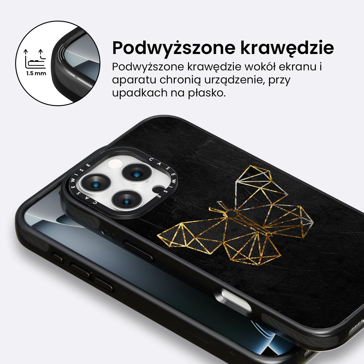 gold butterfly - Etui