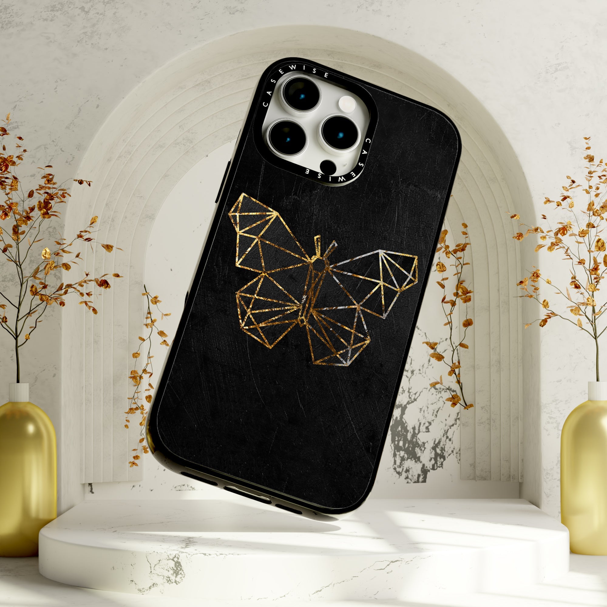 gold butterfly - Etui