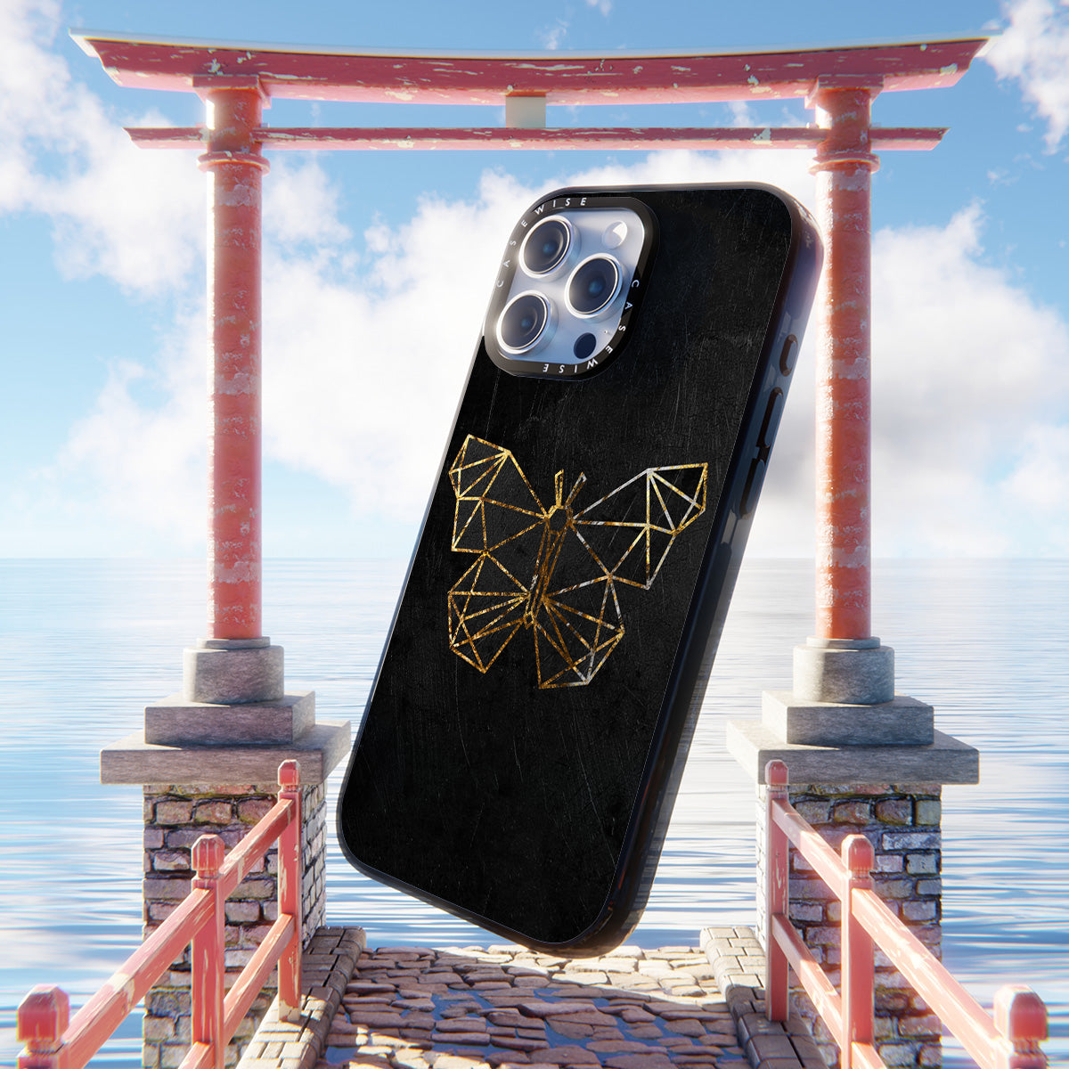 gold butterfly - Etui