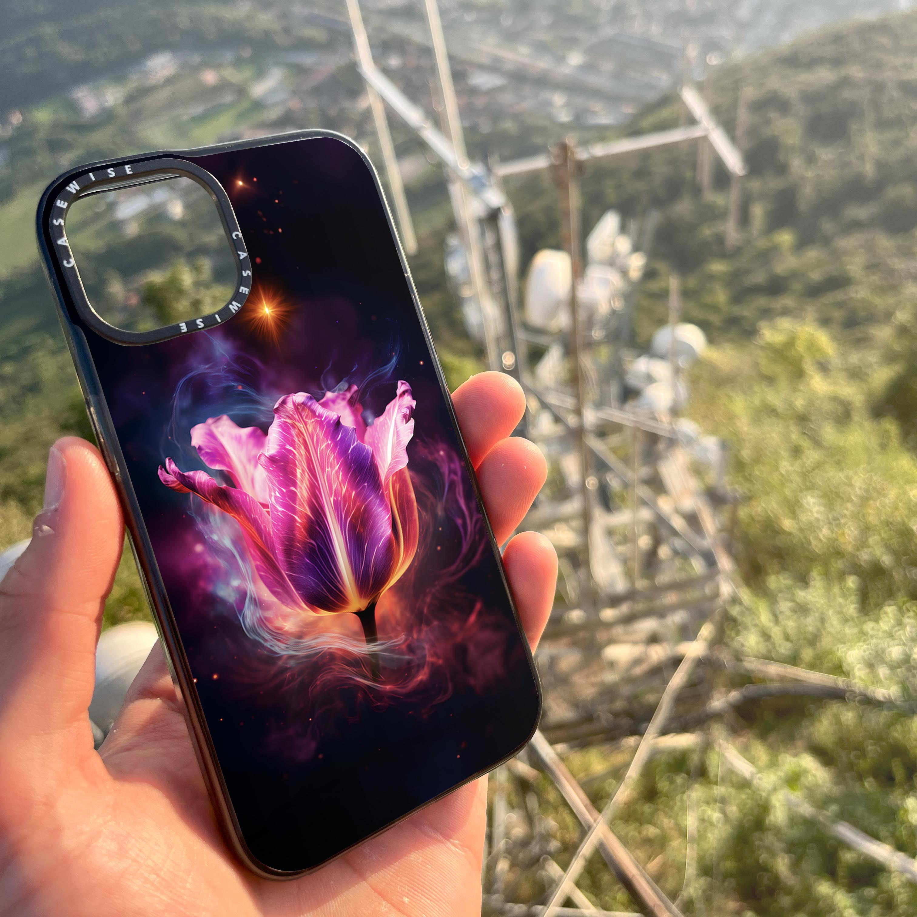 Cosmic Tulip Nebula Bloom - Etui