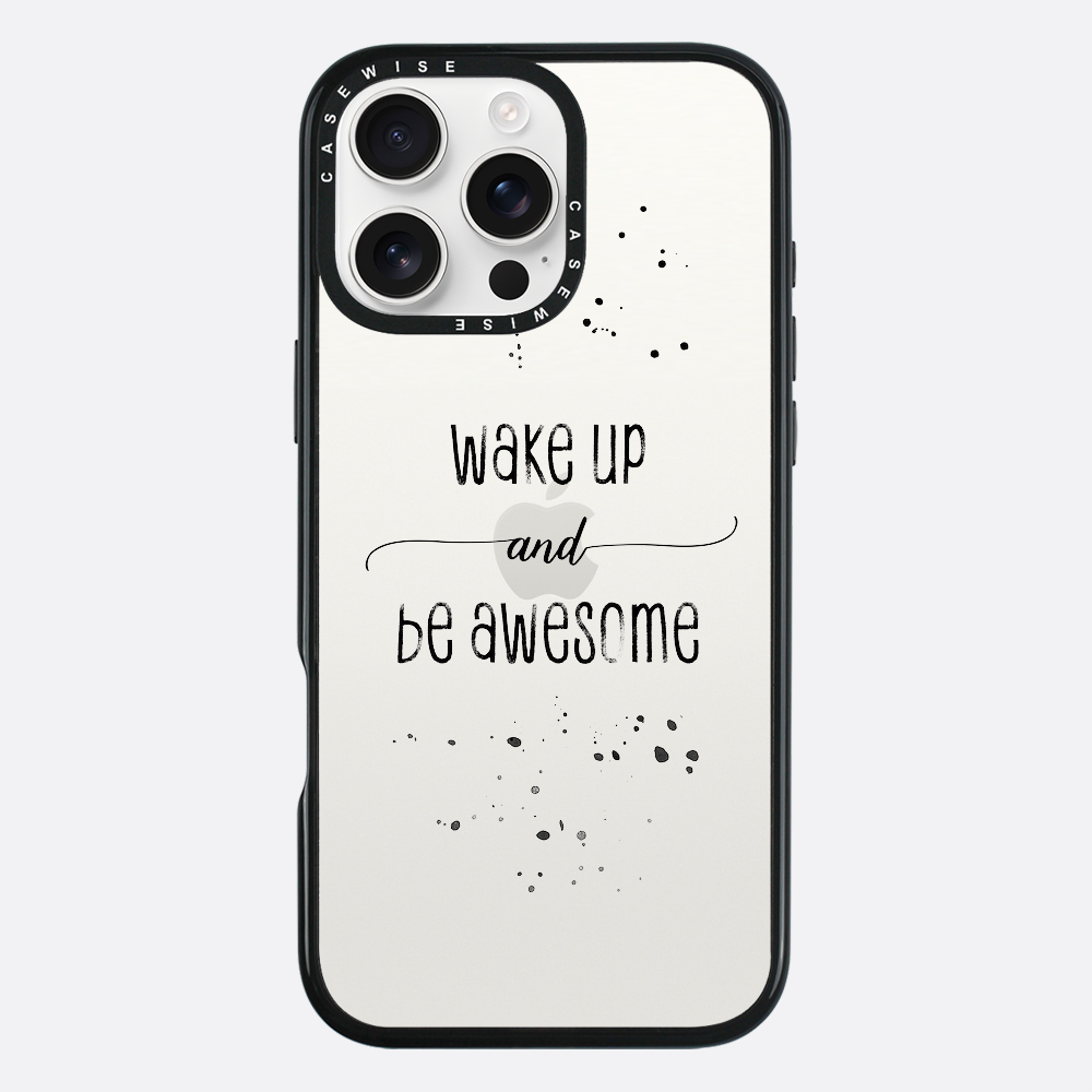 TEXT ART Wake up and be awesome - Etui