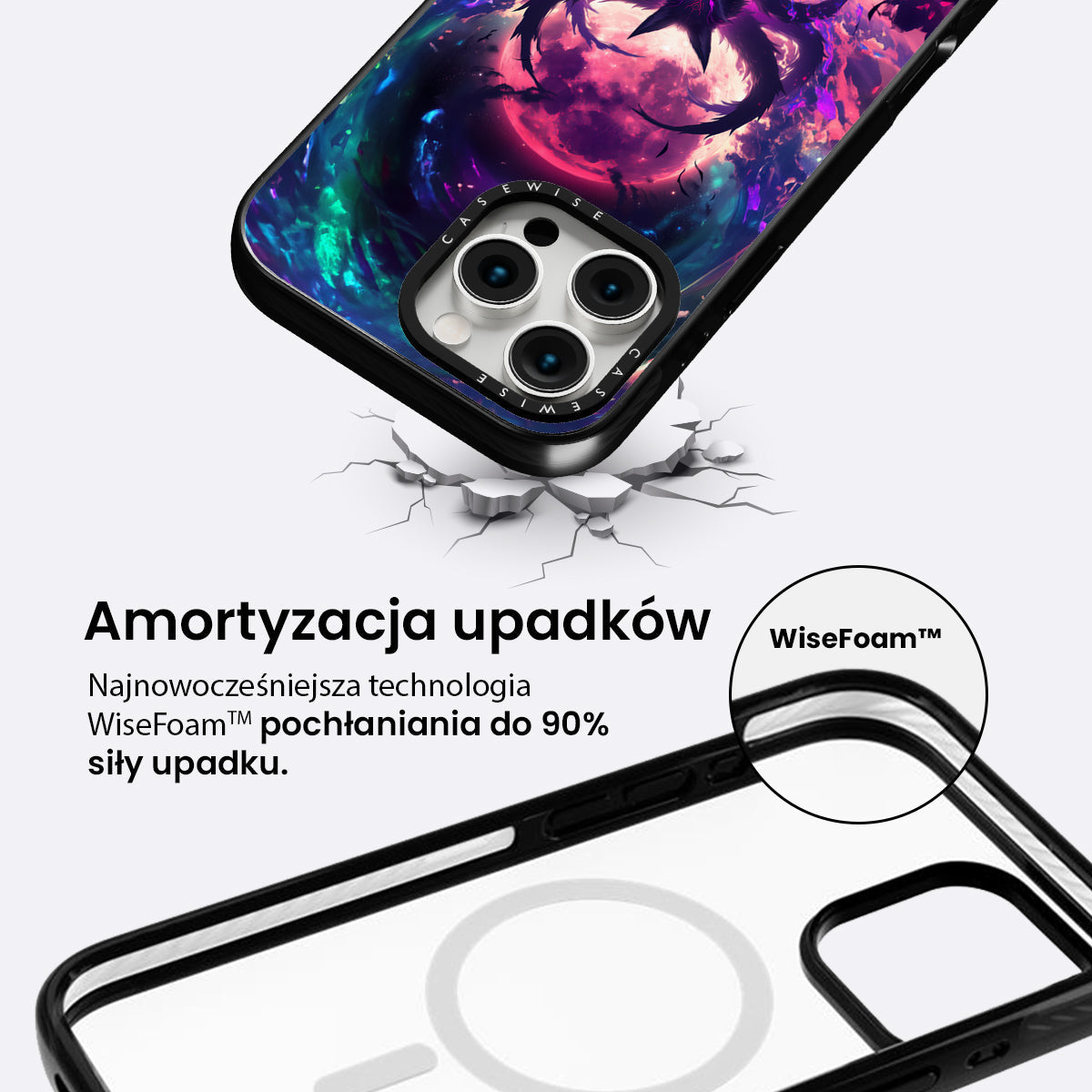 Purple Galaxy Kitsune - Etui