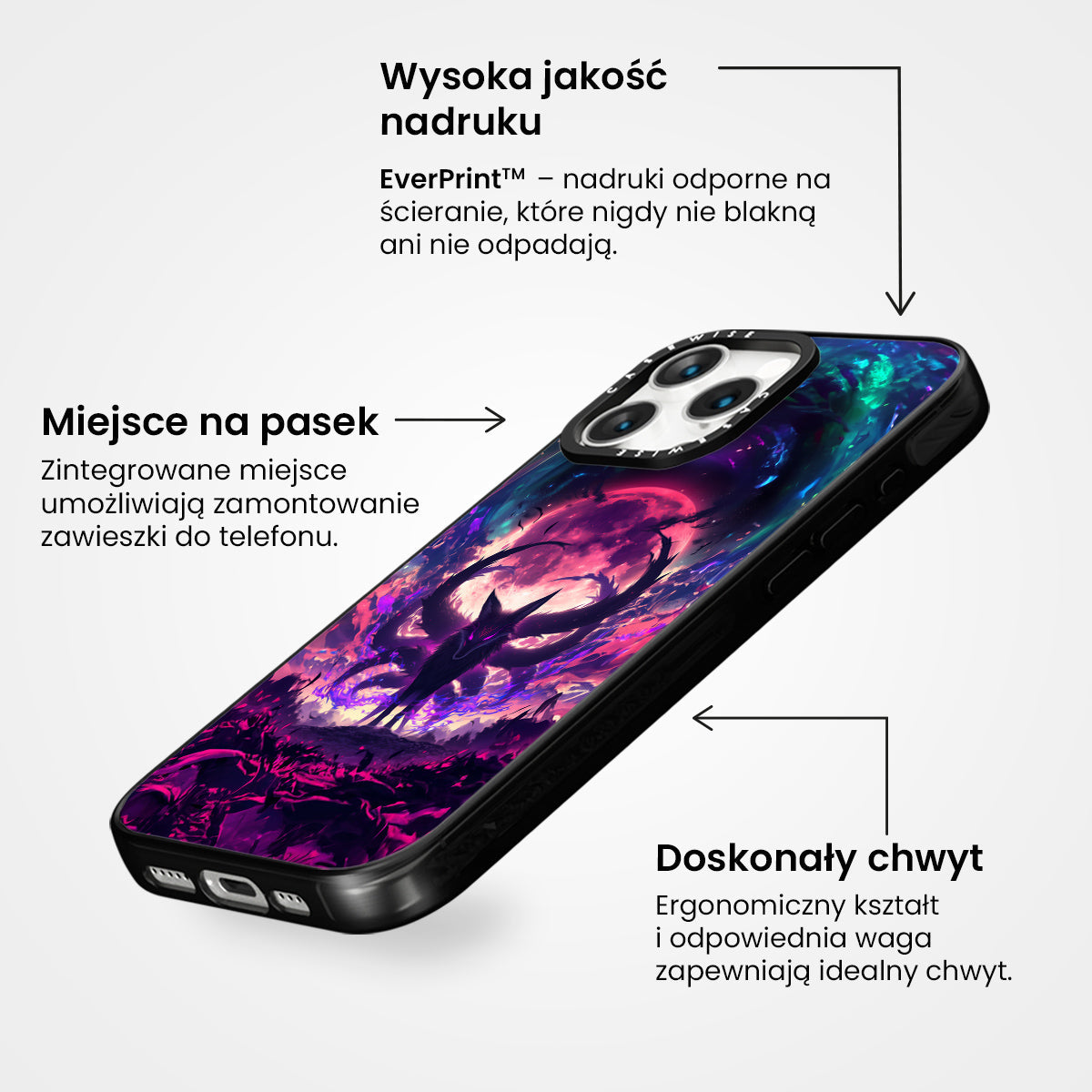Purple Galaxy Kitsune - Etui