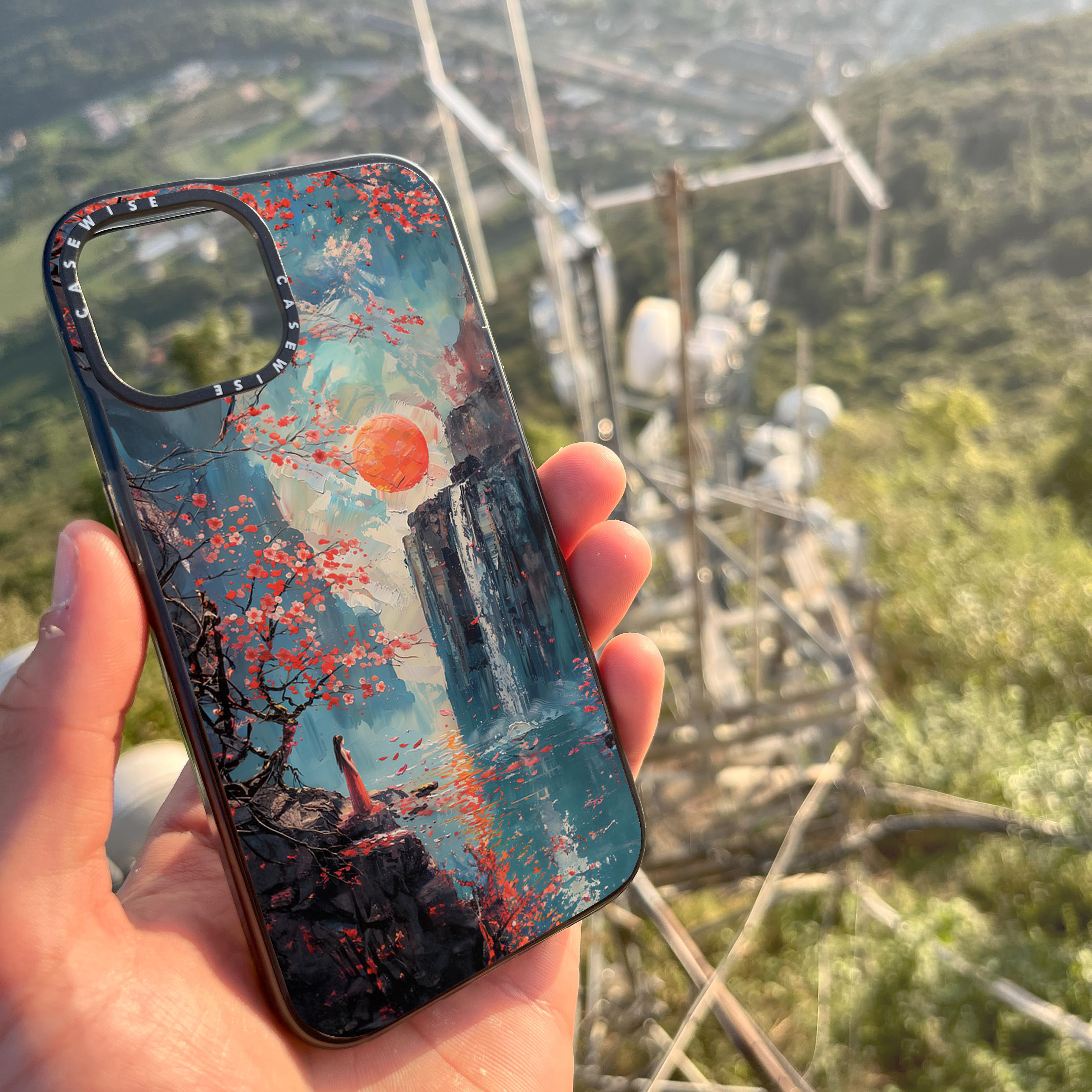 Japanese Waterfall Lady - Etui
