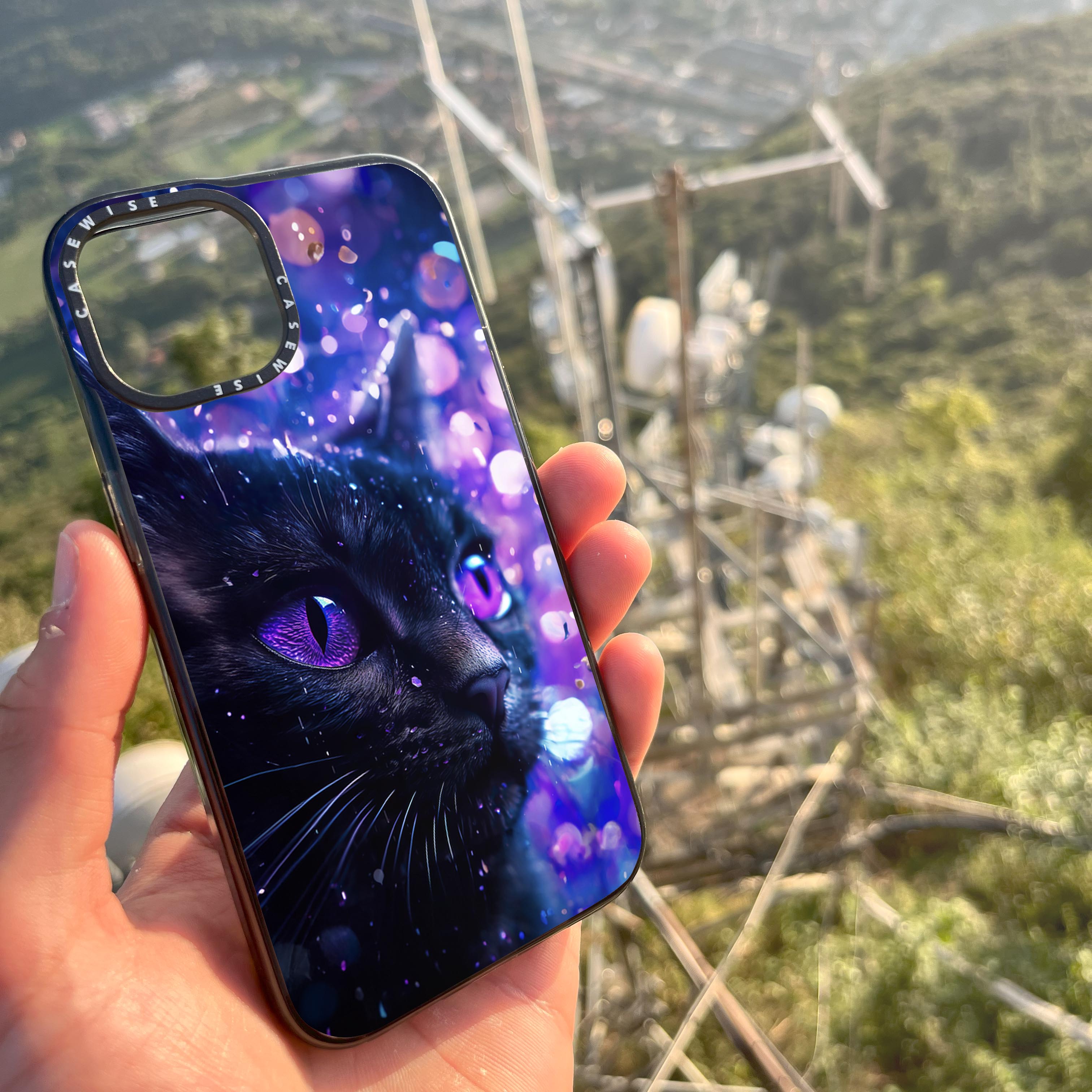Purple Night Cat - Etui