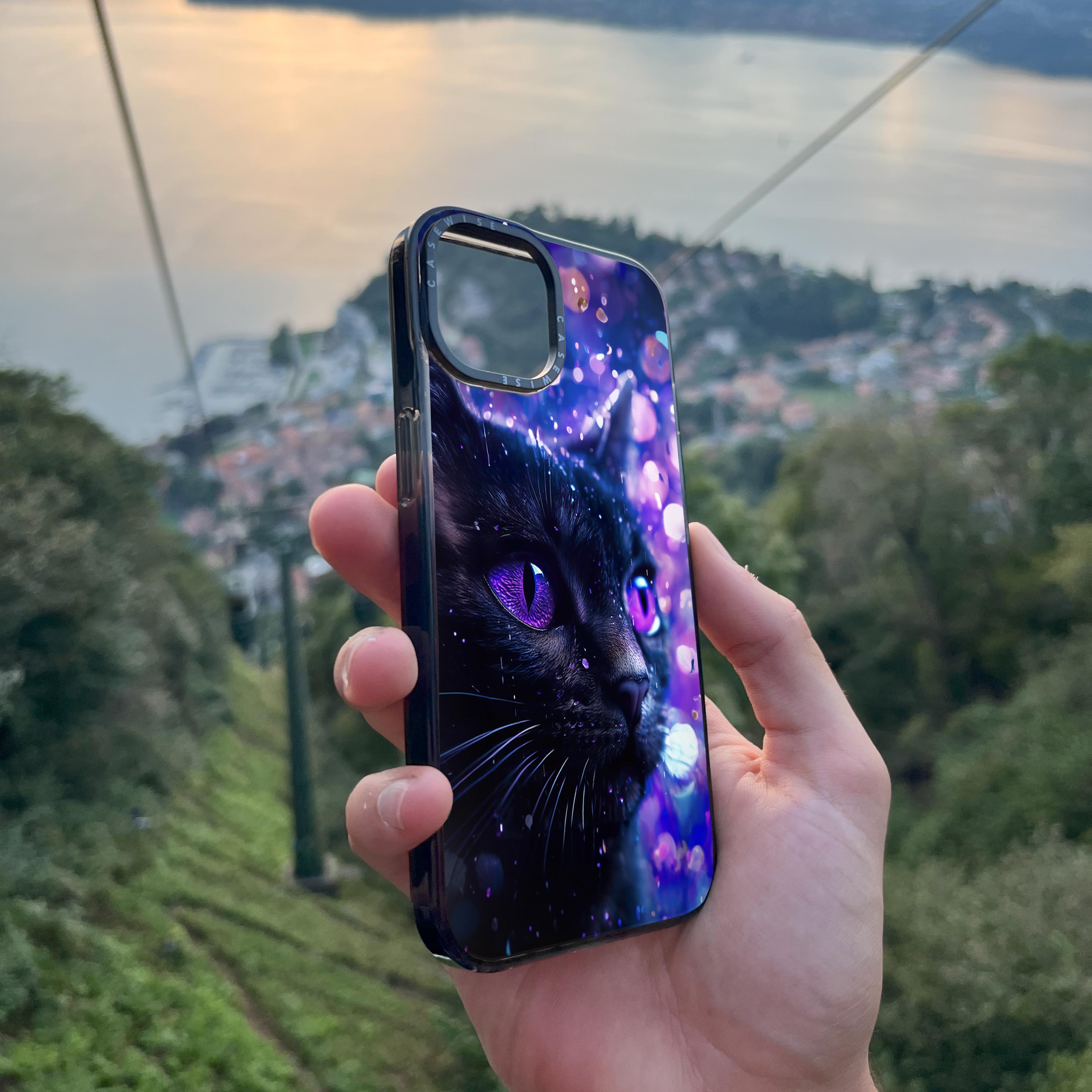 Purple Night Cat - Etui