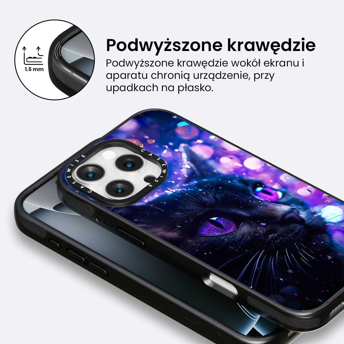 Purple Night Cat - Etui