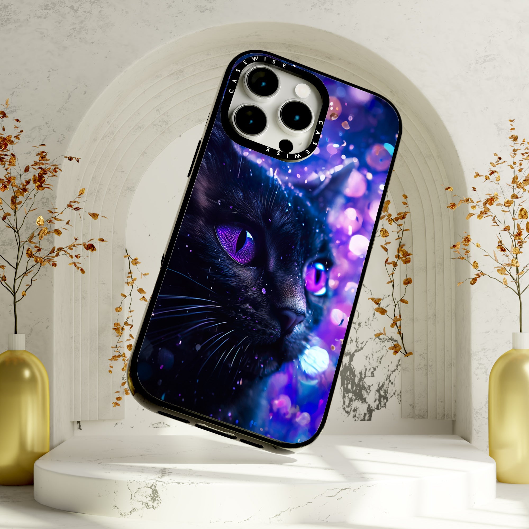 Purple Night Cat - Etui