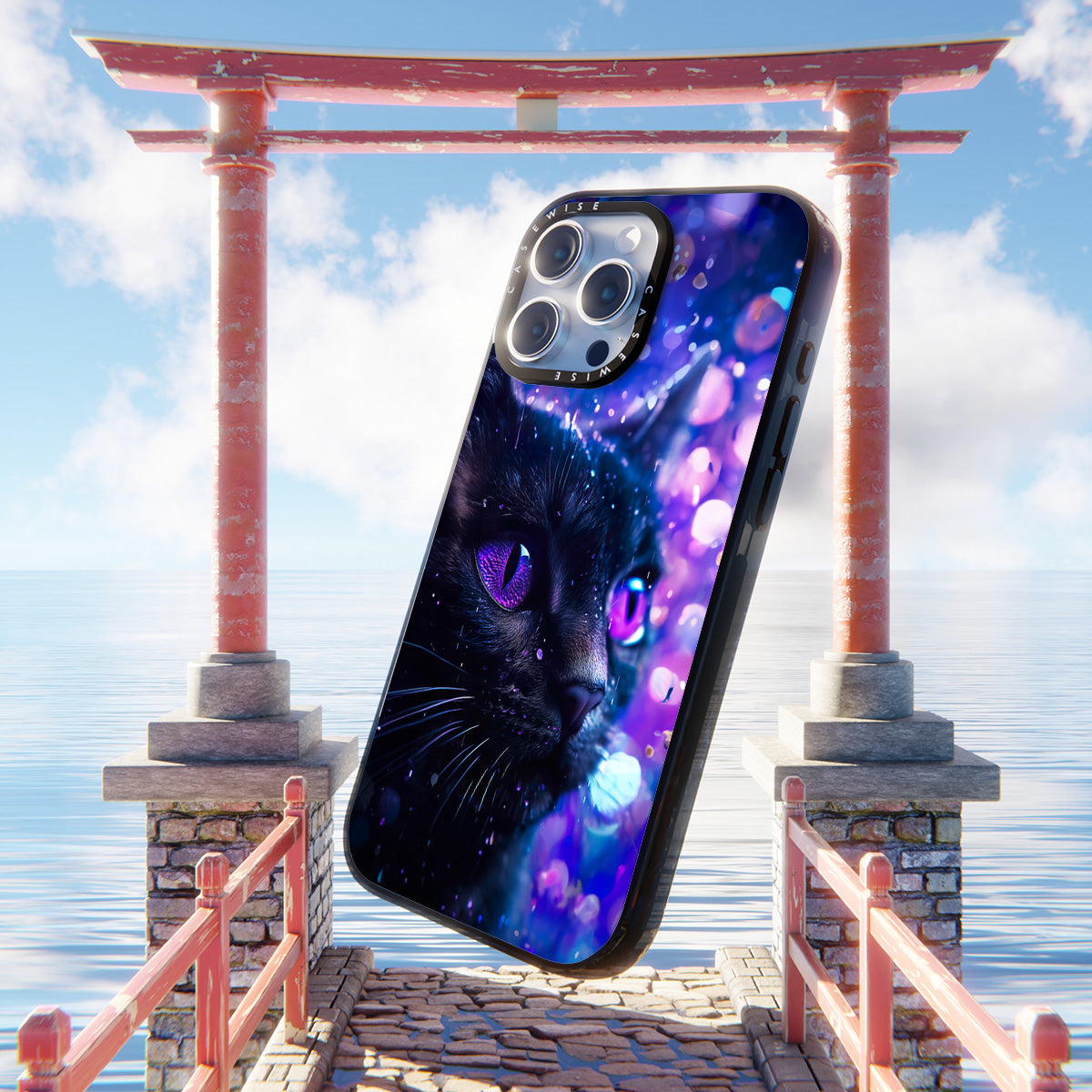 Purple Night Cat - Etui