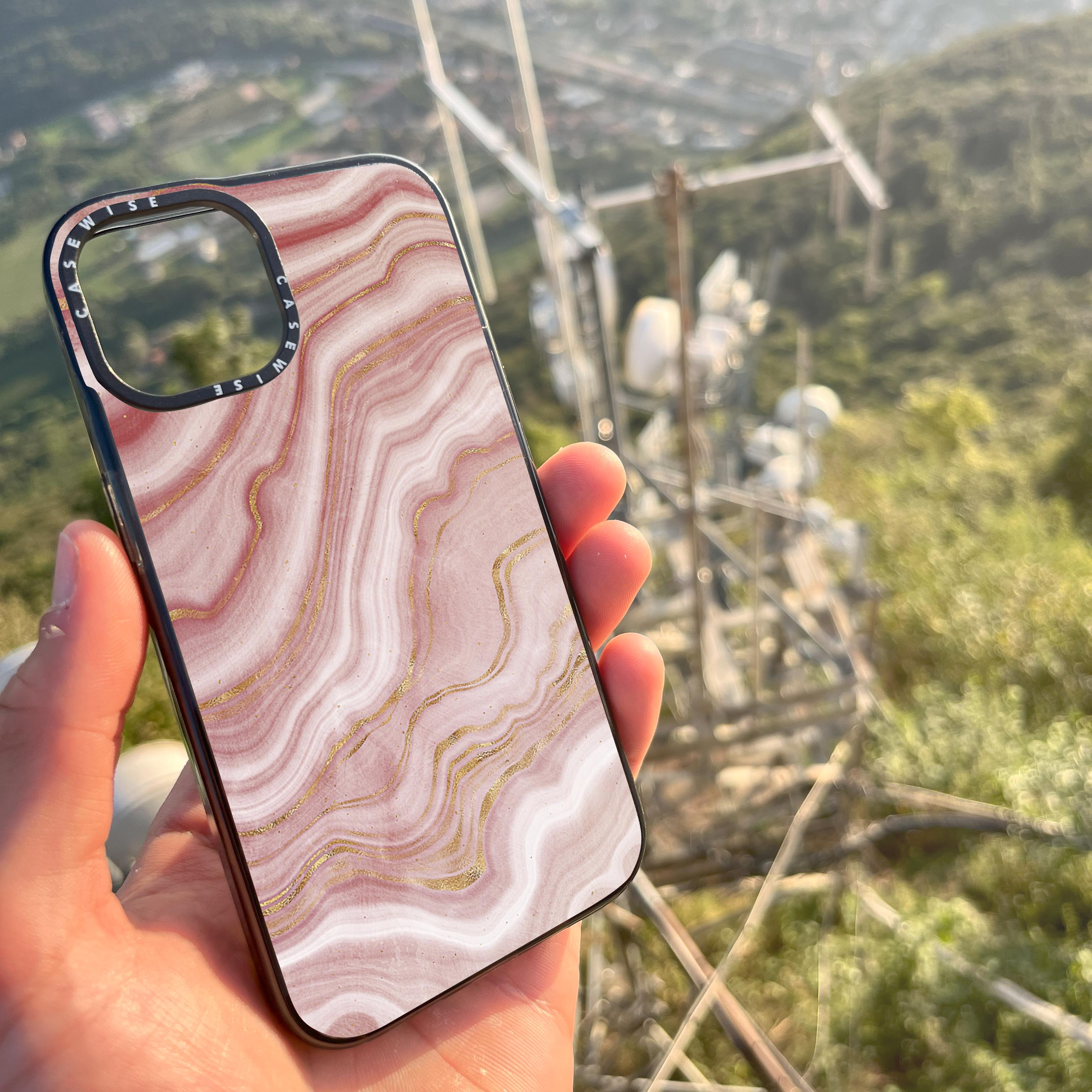 Pink Agate Texture 09 - Etui