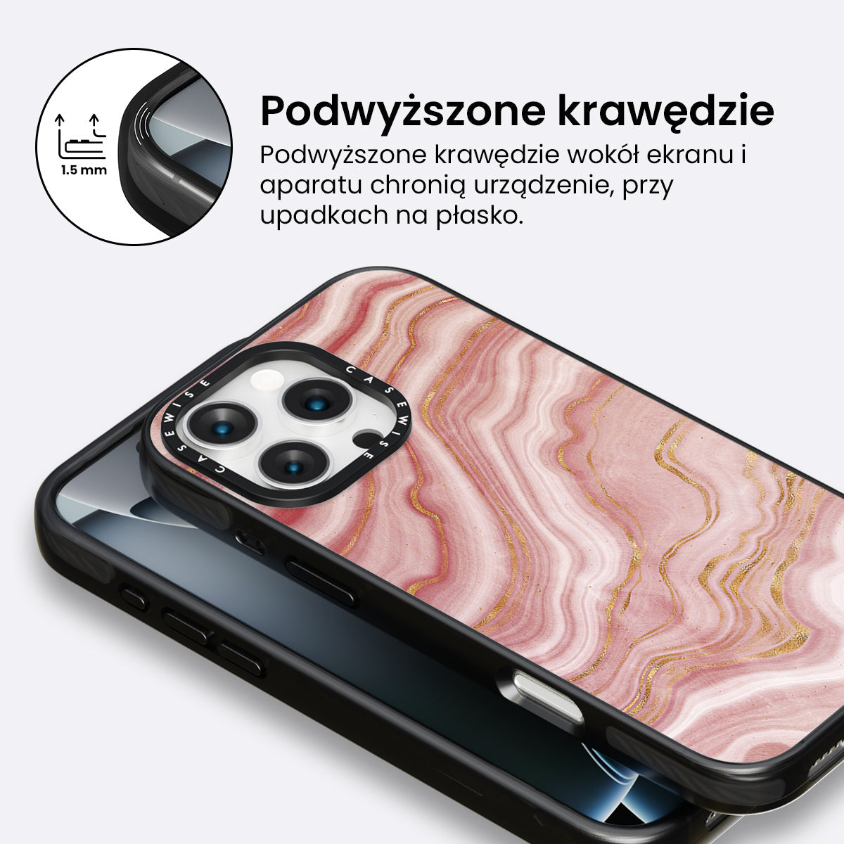 Pink Agate Texture 09 - Etui