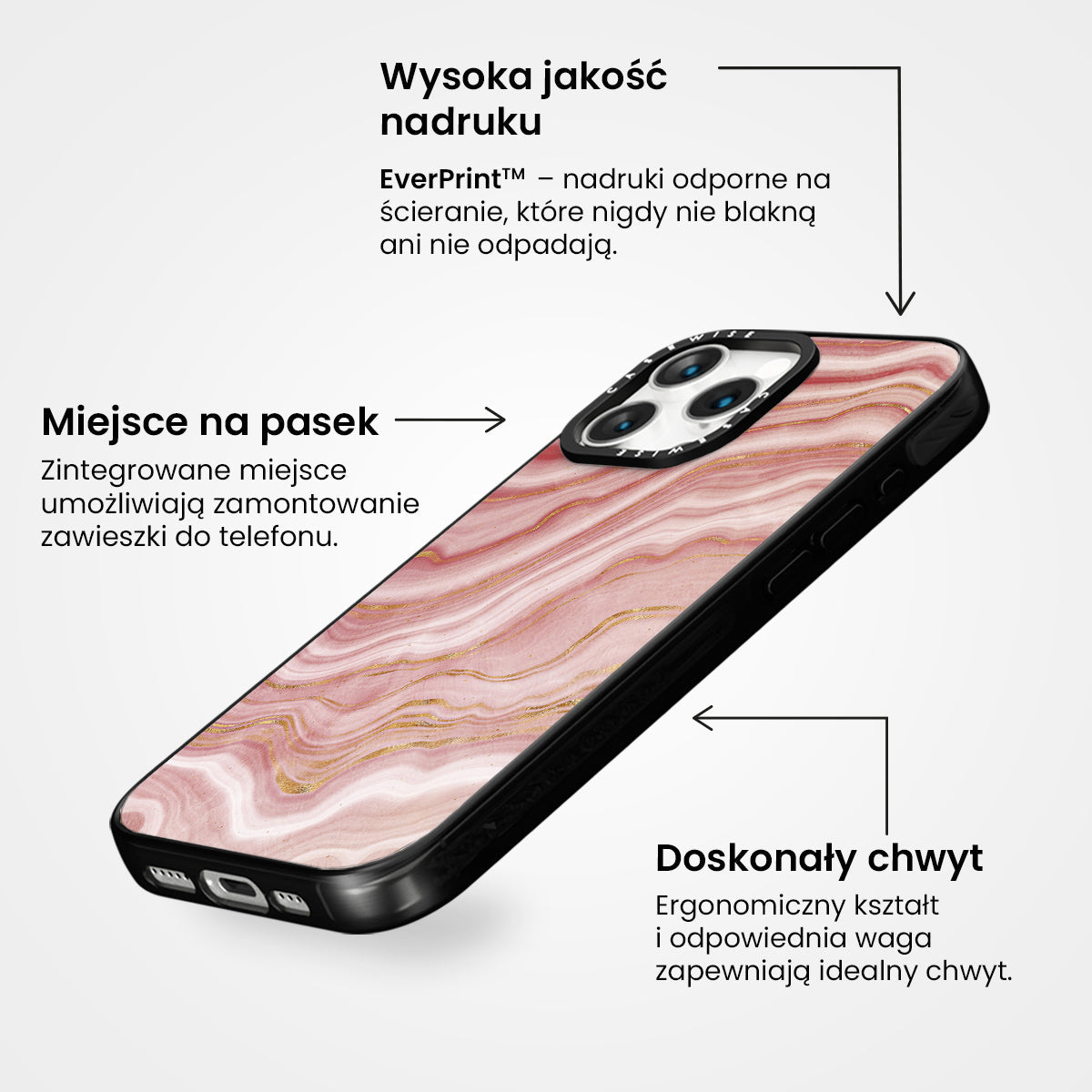 Pink Agate Texture 09 - Etui