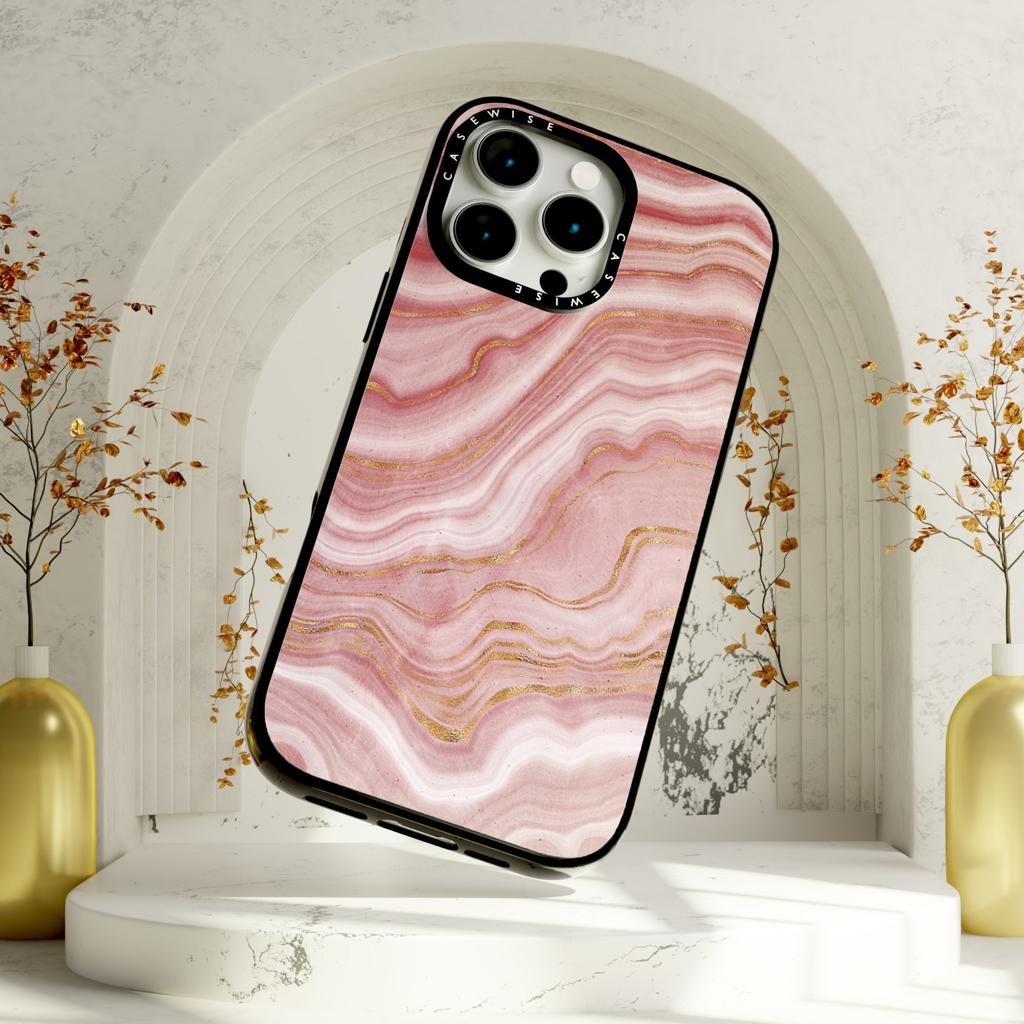 Pink Agate Texture 09 - Etui