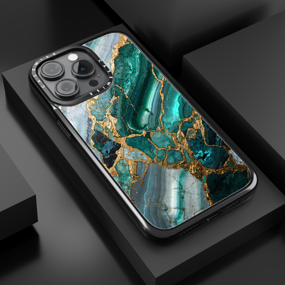 Abstract Marble Geode Kintsugi - Etui