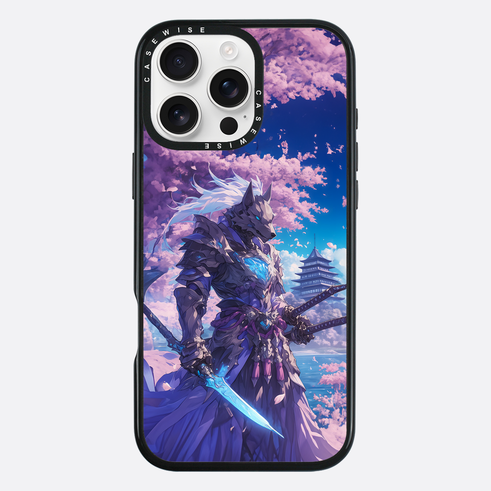 Cherry Blossom Wolf Samurai - Etui
