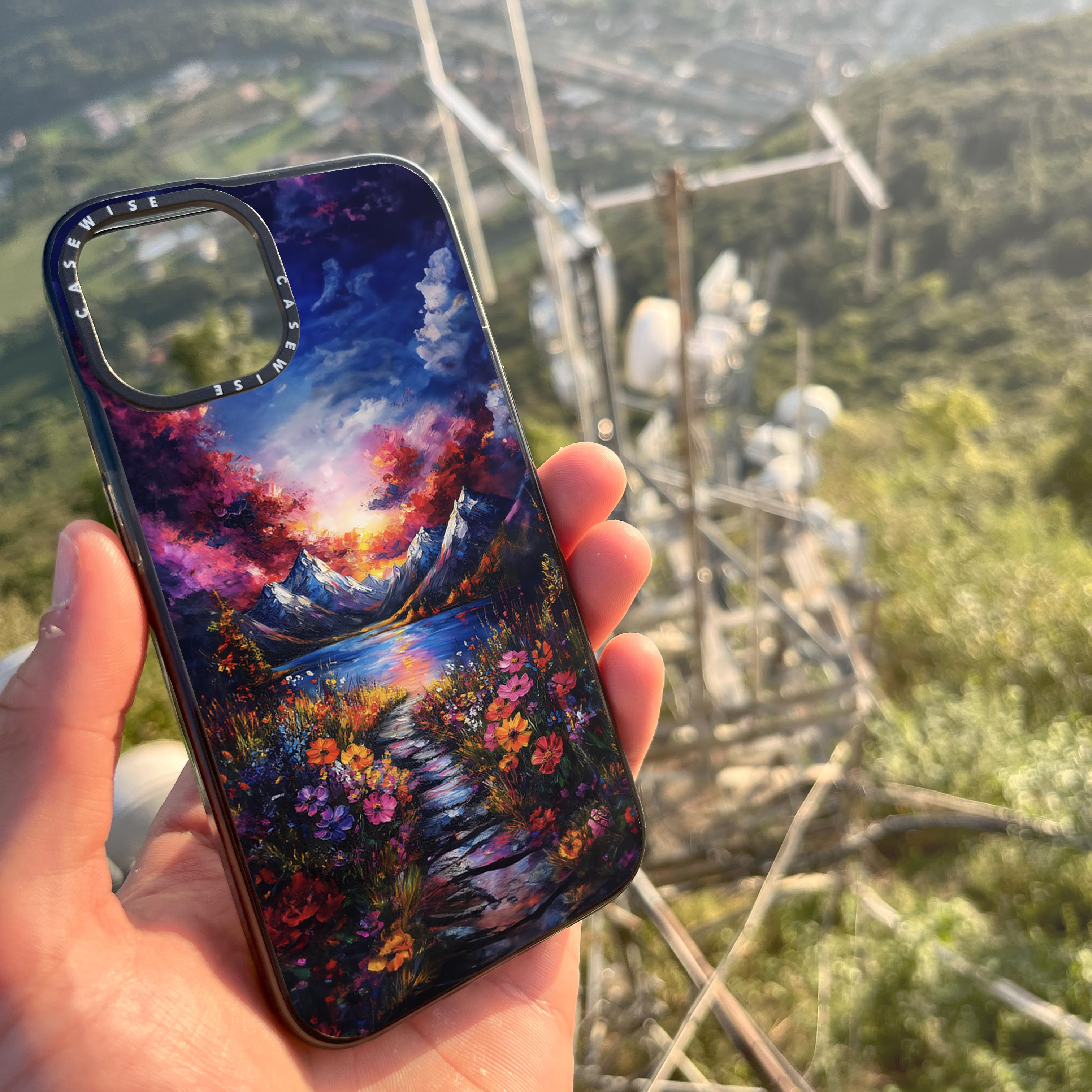 Floral Nature Mountains - Etui