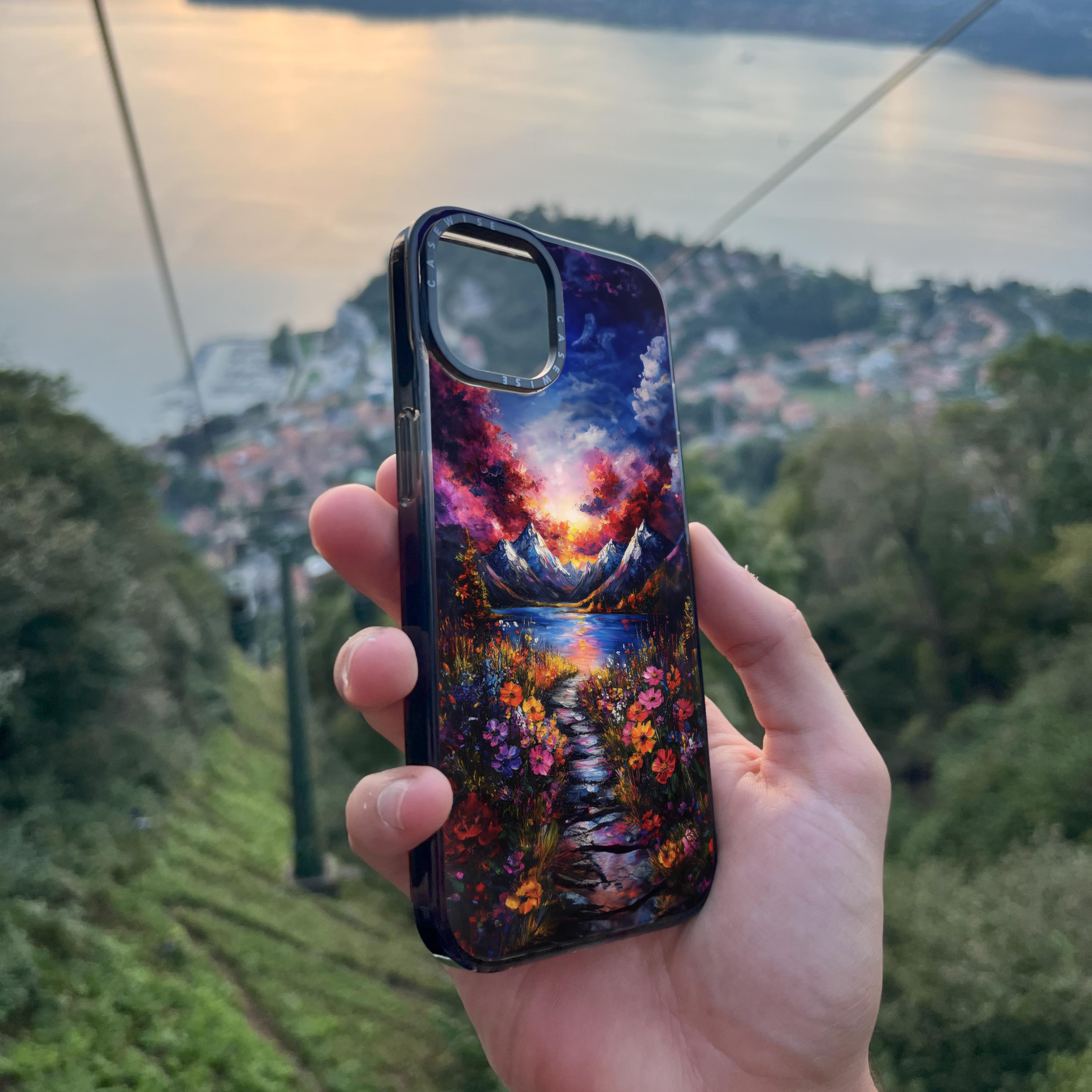 Floral Nature Mountains - Etui
