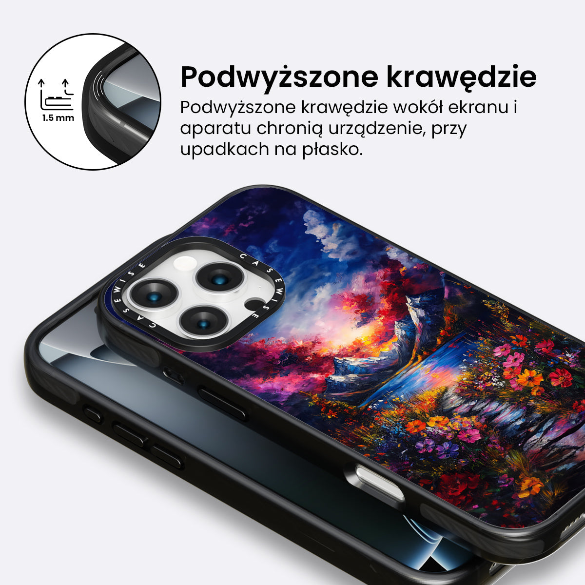 Floral Nature Mountains - Etui