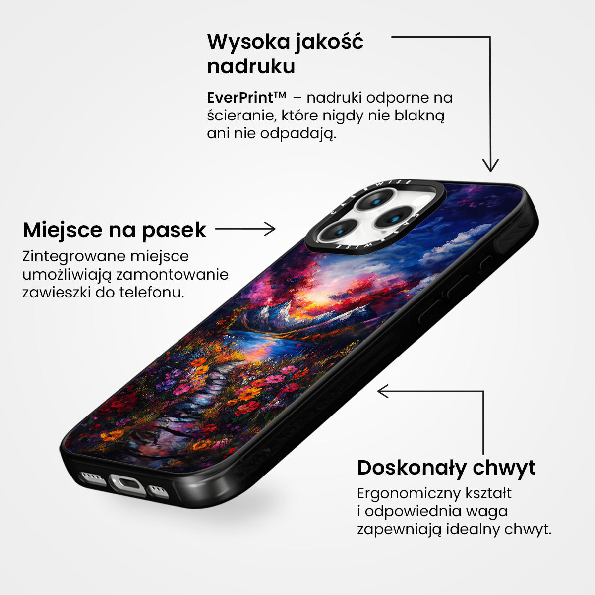 Floral Nature Mountains - Etui