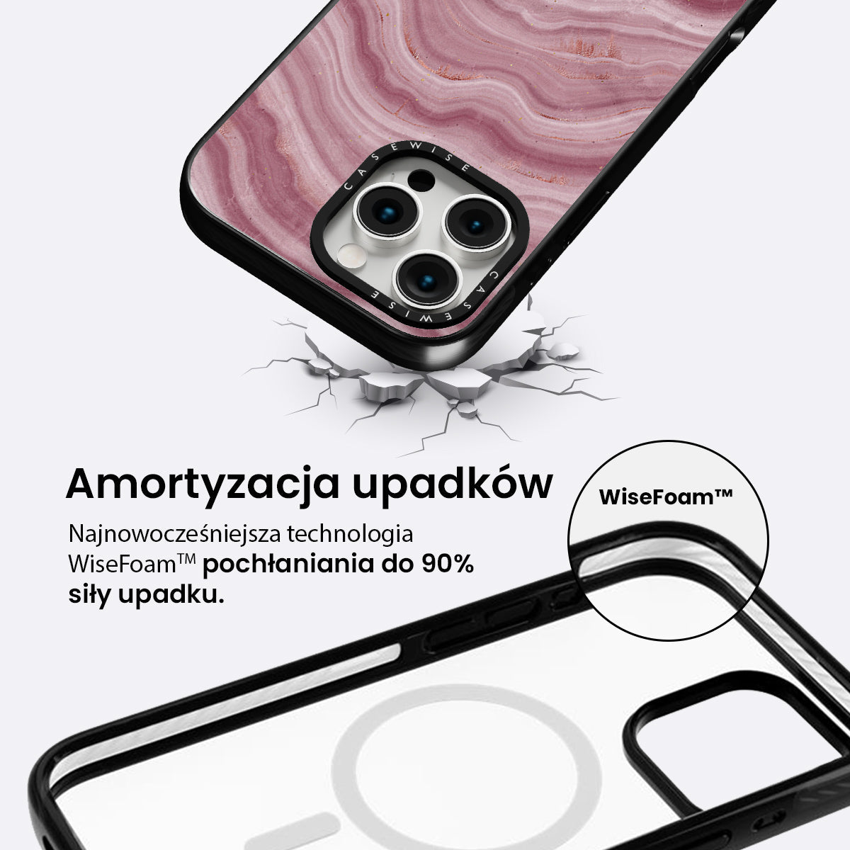 Pink Agate Texture 08 - Etui