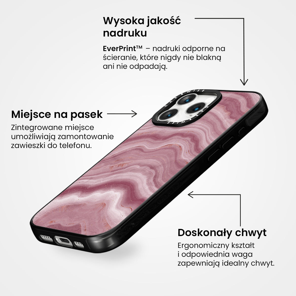 Pink Agate Texture 08 - Etui