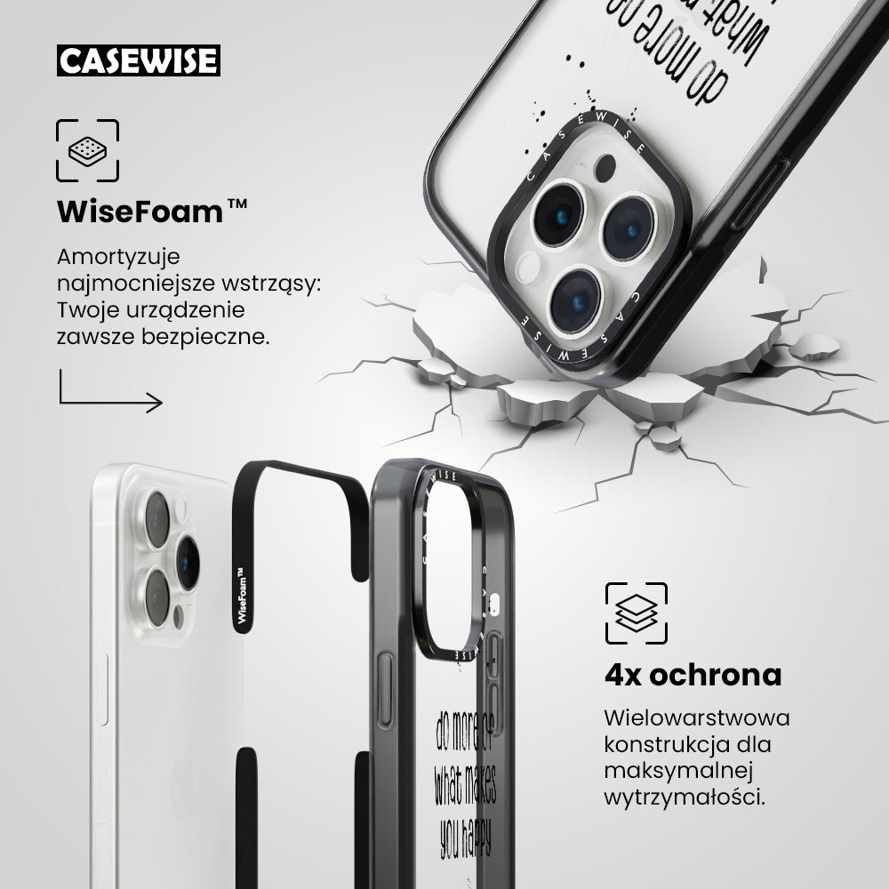 TEXT ART Do more of what makes you happy - Etui