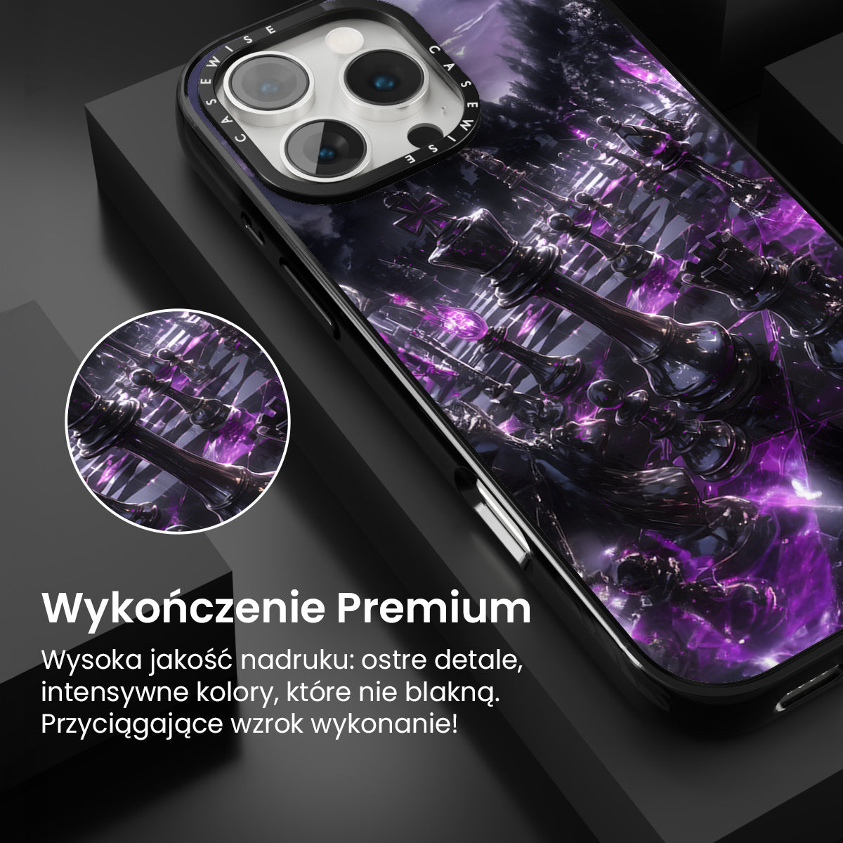 Purple Chess Midnight - Etui