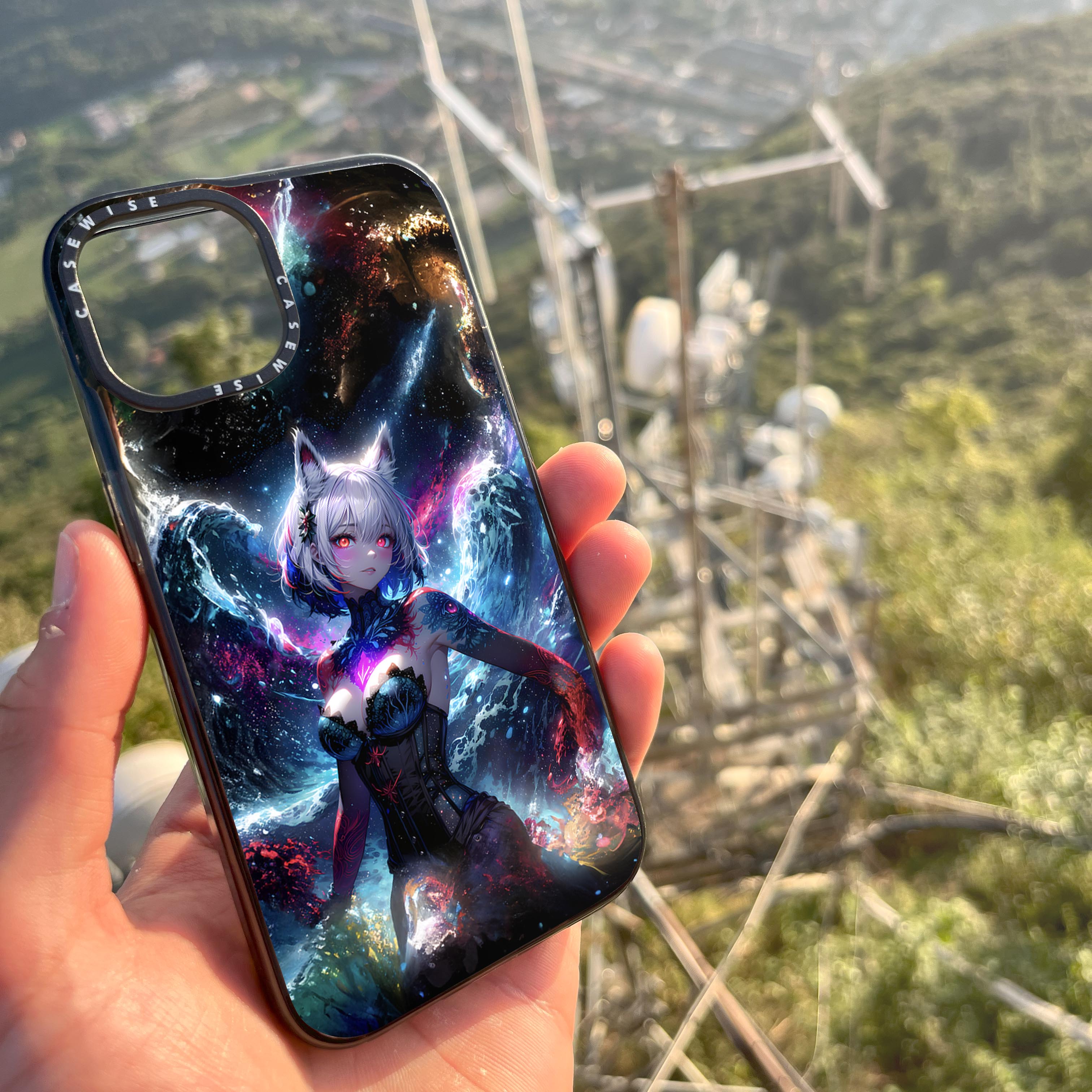Galaxy White Girl - Etui