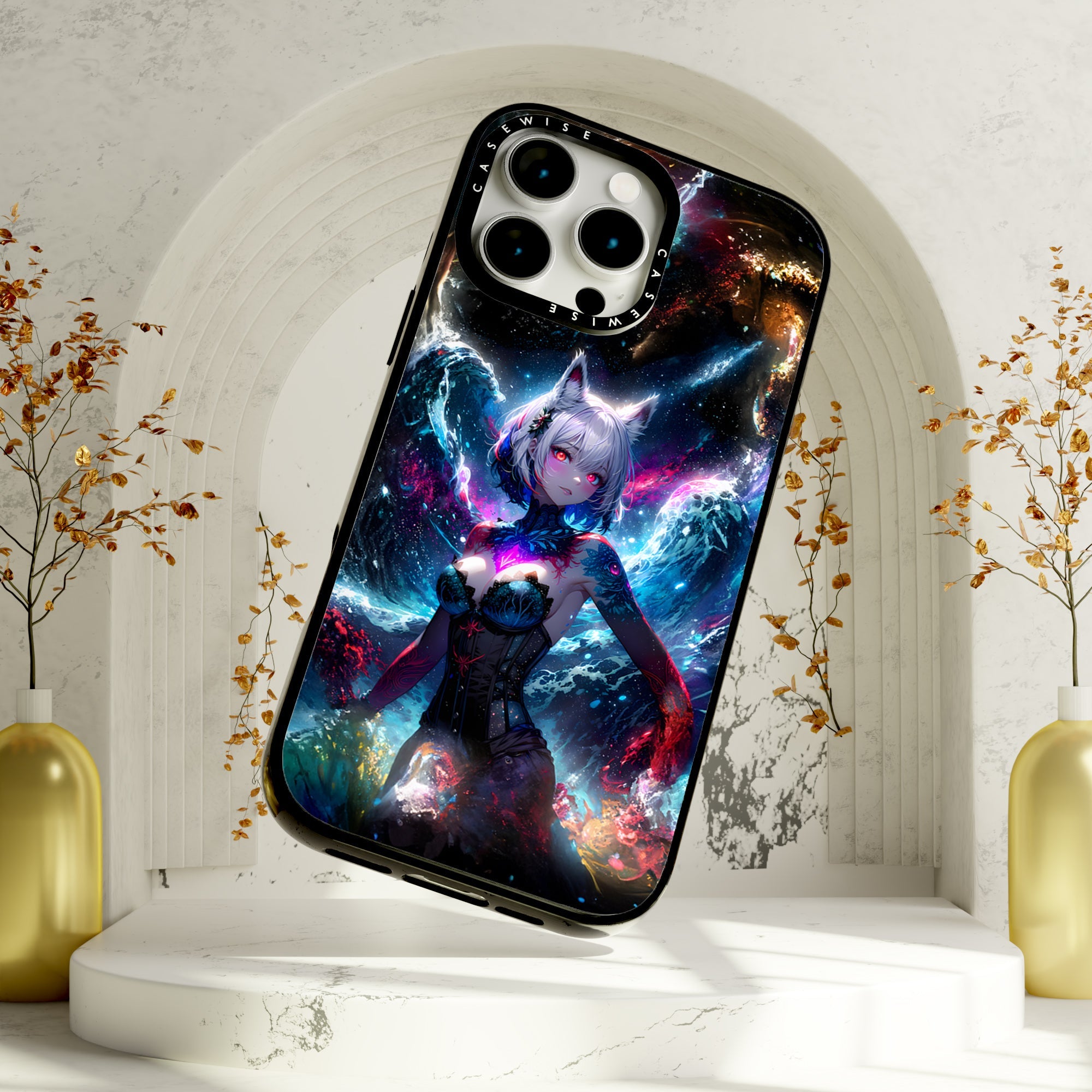 Galaxy White Girl - Etui