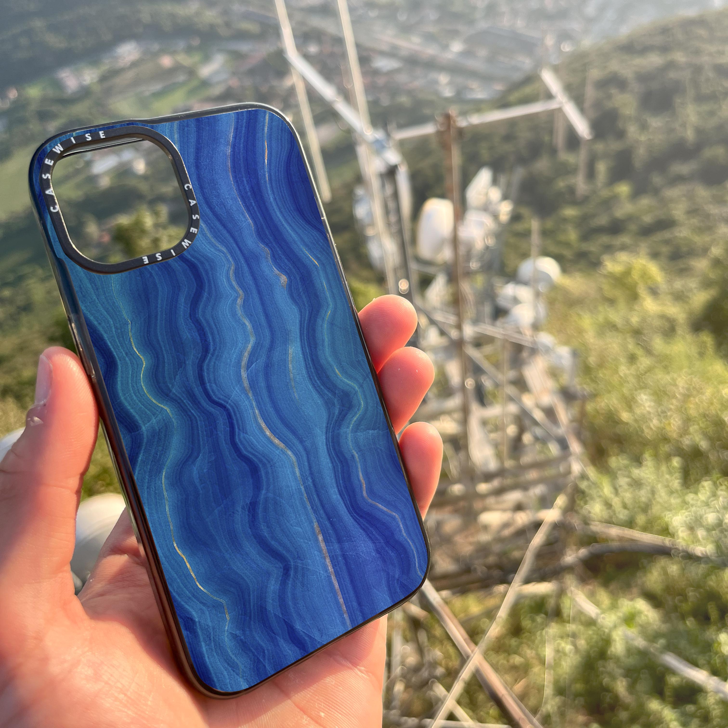 Blue Agate Texture 09 - Etui