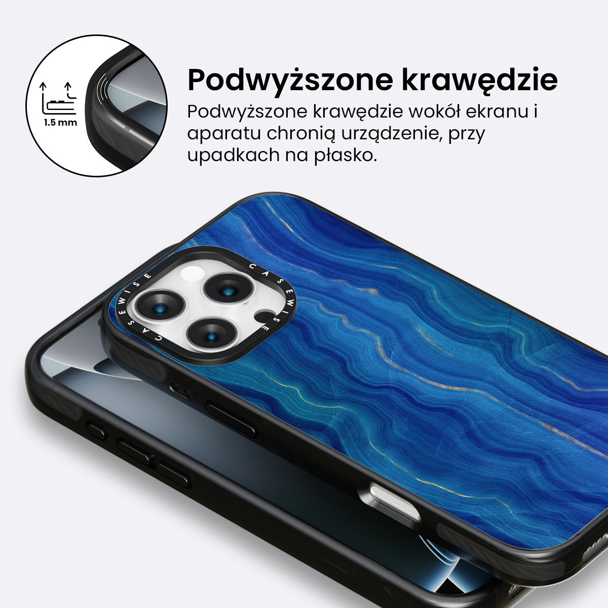 Blue Agate Texture 09 - Etui