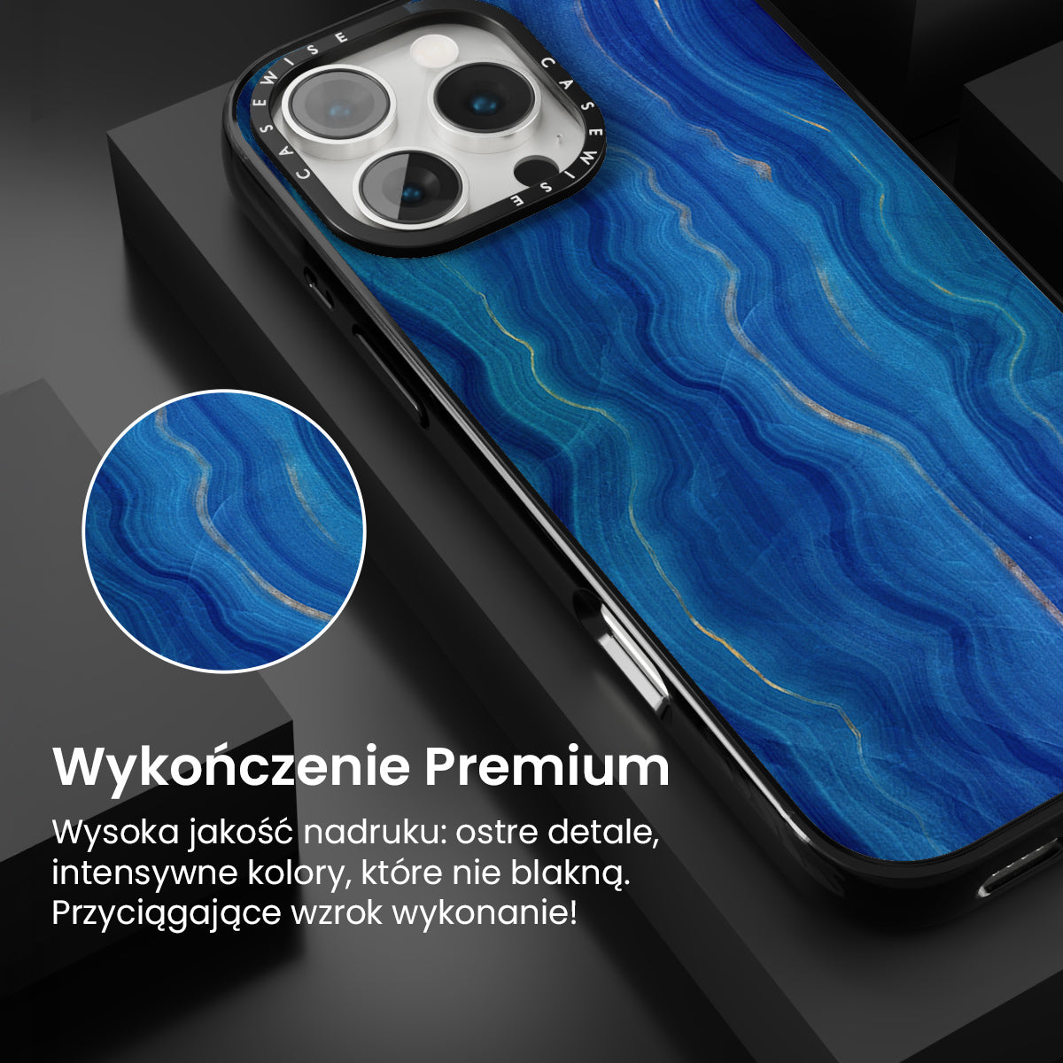 Blue Agate Texture 09 - Etui