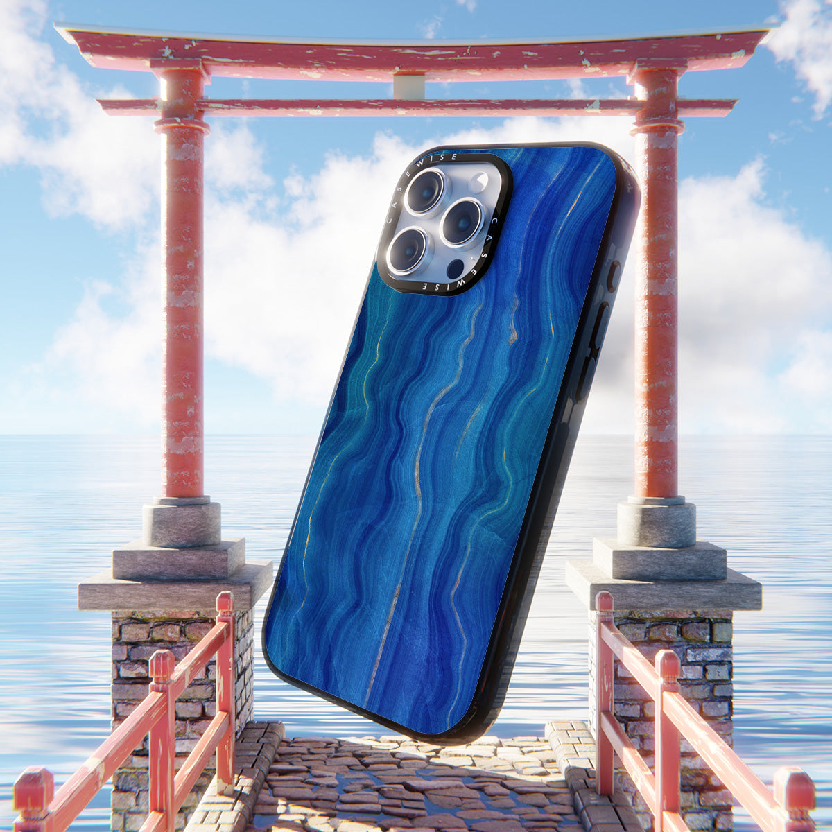 Blue Agate Texture 09 - Etui