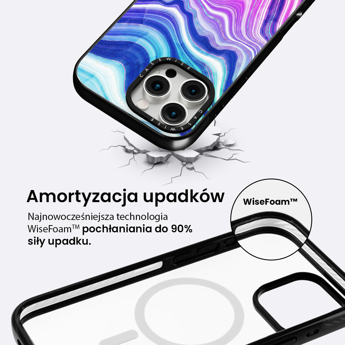 Neon Agate Texture 01 - Etui