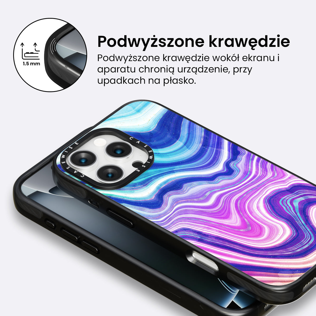 Neon Agate Texture 01 - Etui