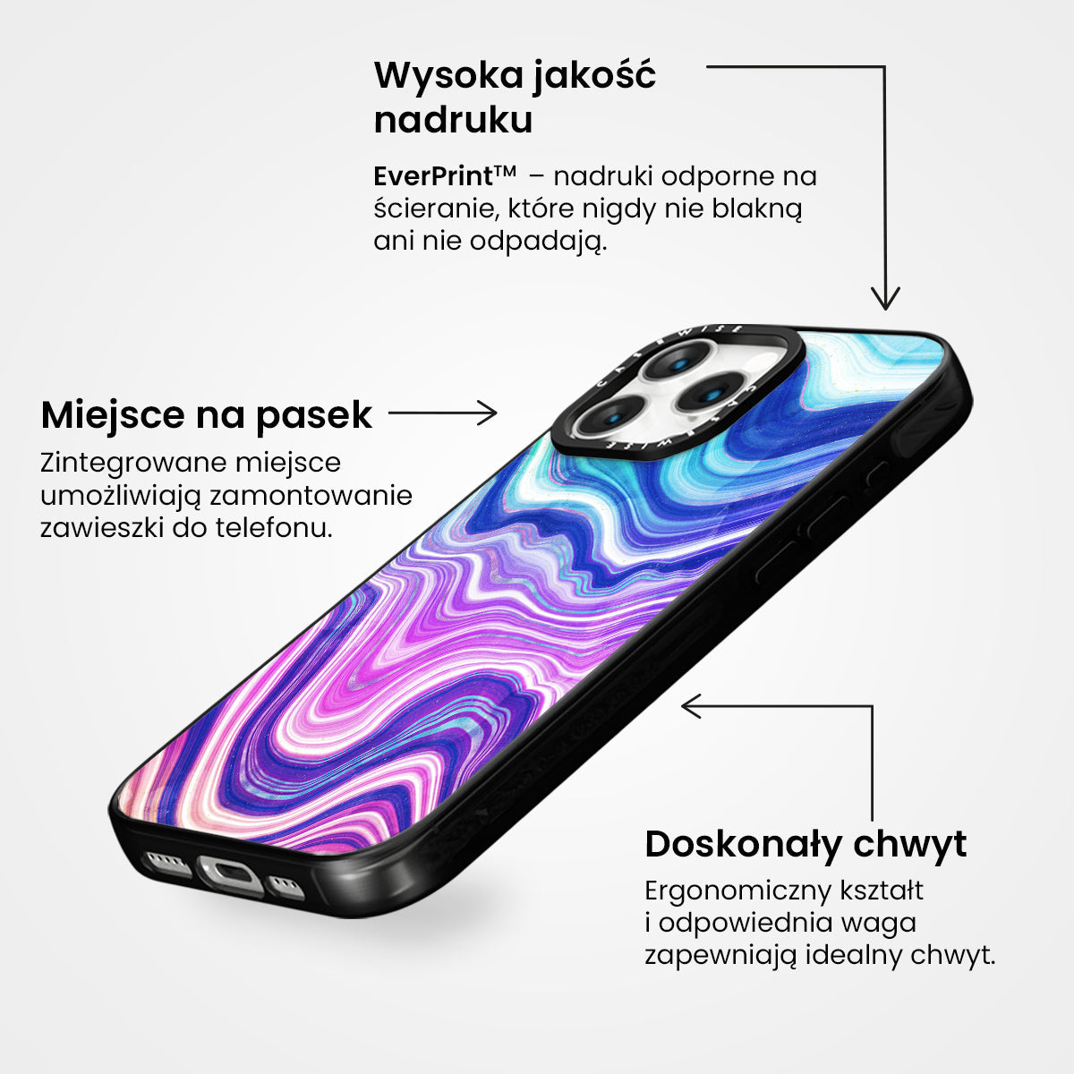 Neon Agate Texture 01 - Etui
