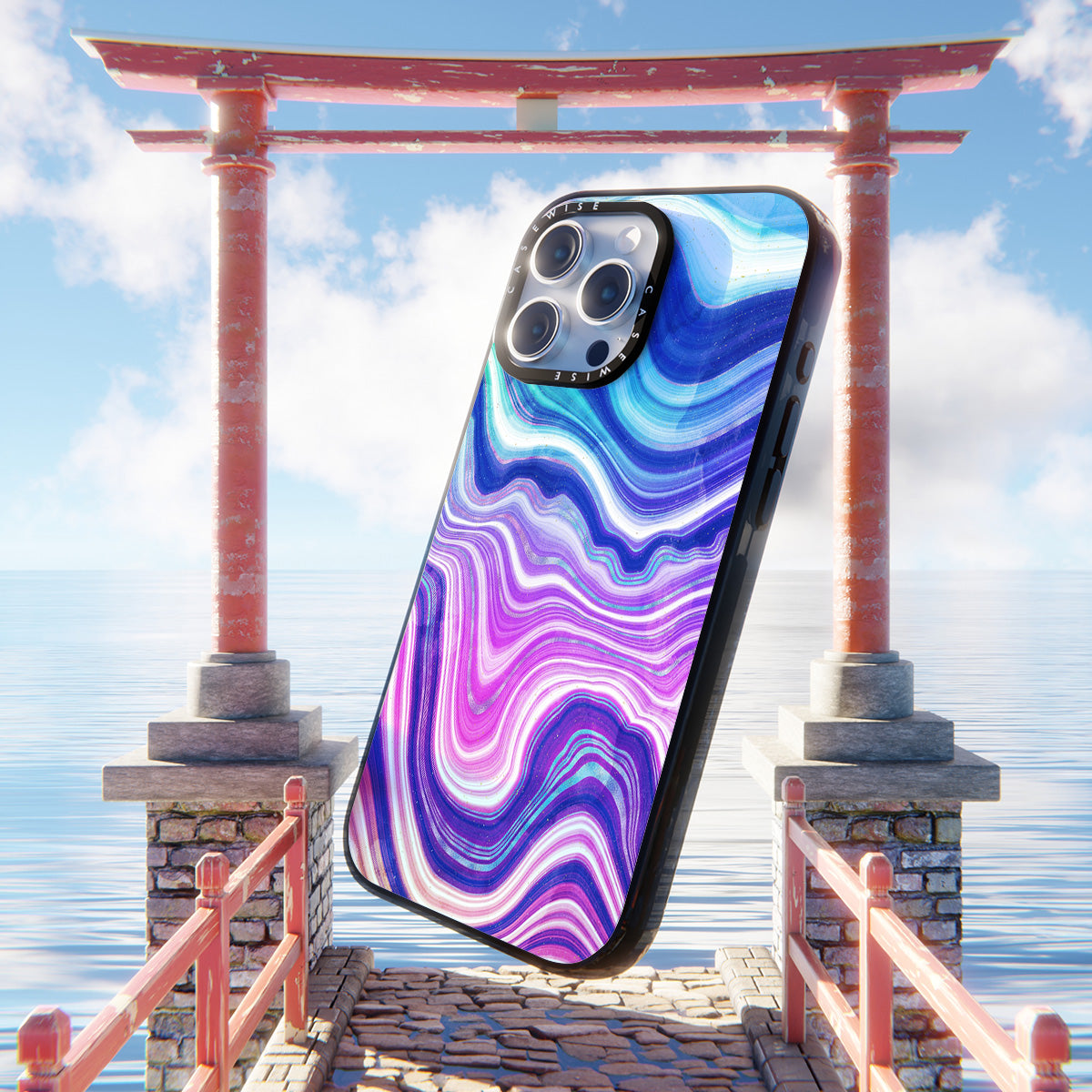 Neon Agate Texture 01 - Etui