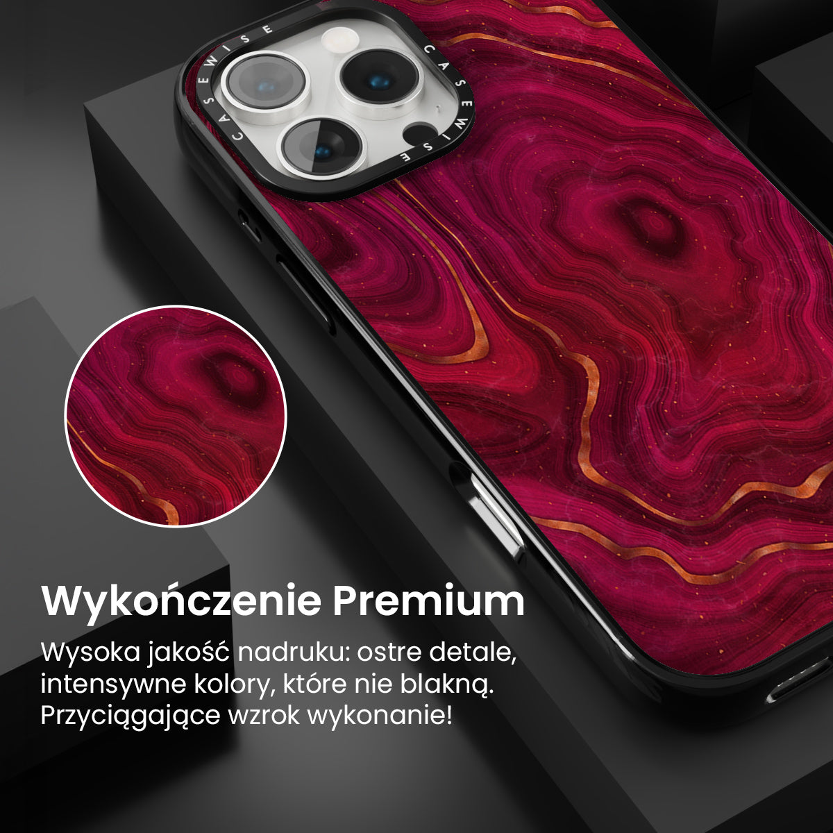 Red Agate Texture 05 - Etui