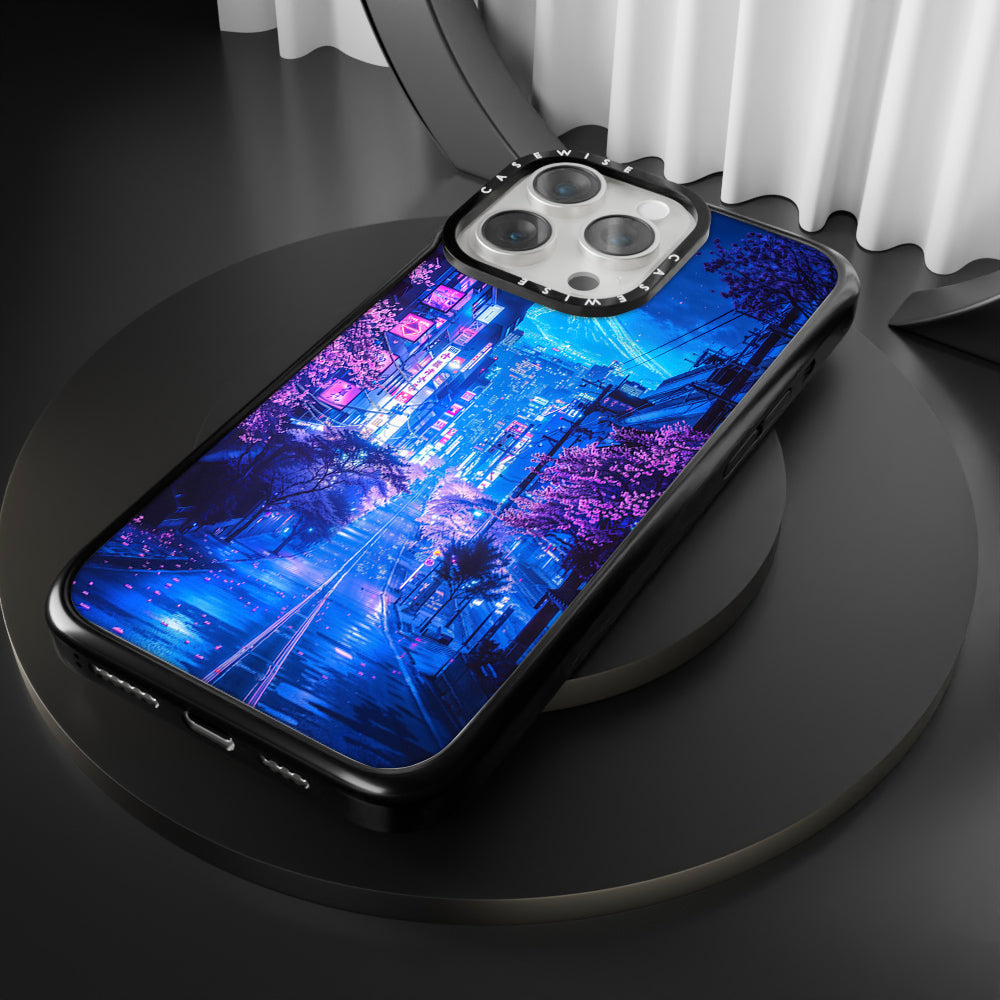 Futuristic Fuji Neon Bloom - Etui