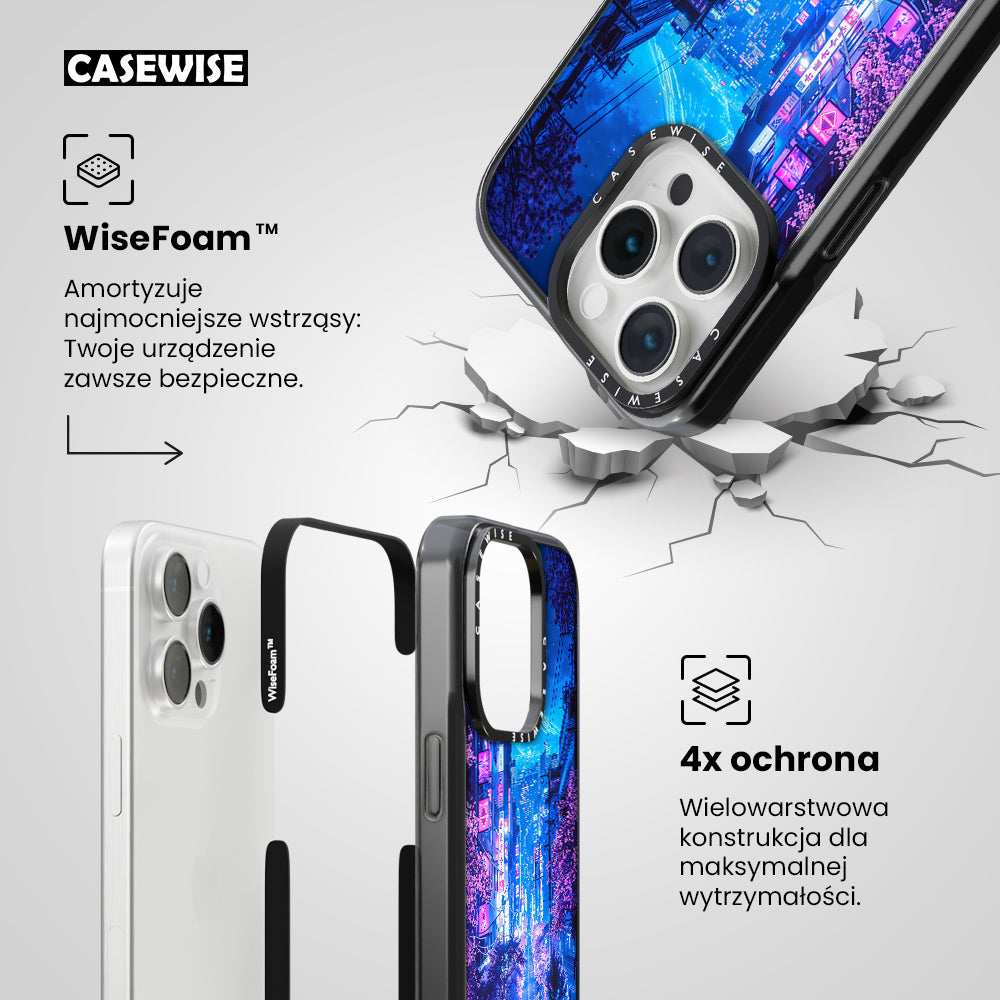 Futuristic Fuji Neon Bloom - Etui