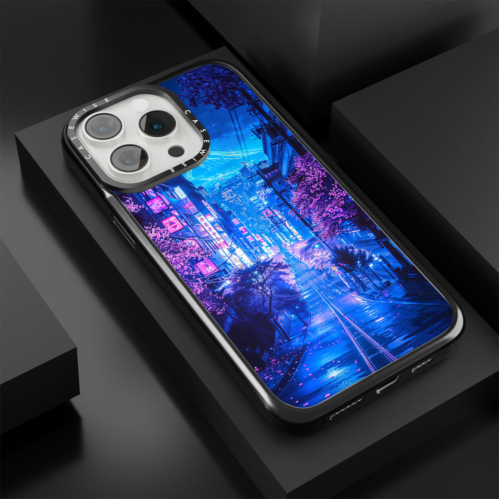 Futuristic Fuji Neon Bloom - Etui