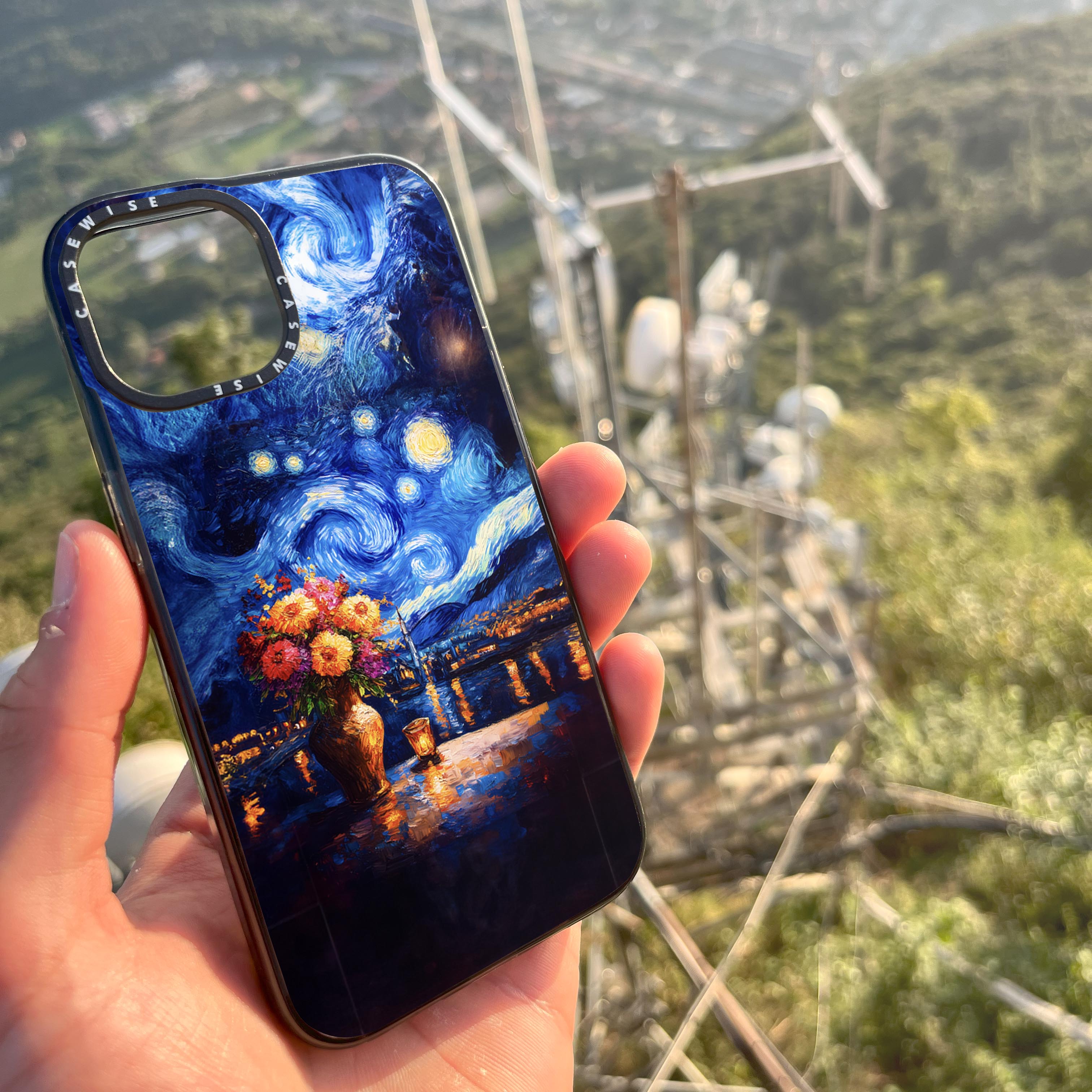 Starry Night Floral - Etui