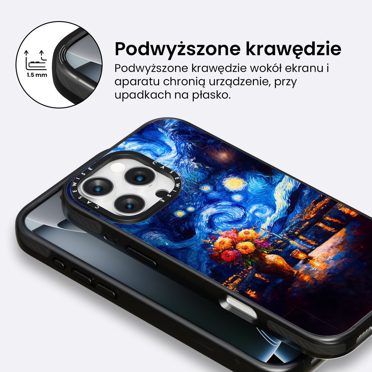 Starry Night Floral - Etui