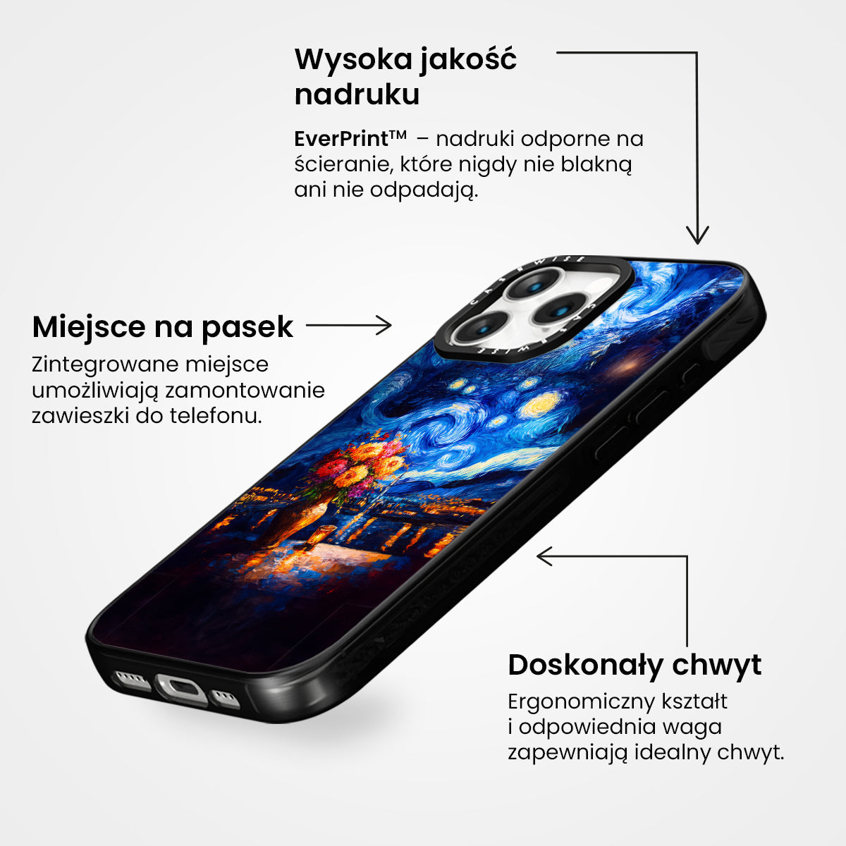 Starry Night Floral - Etui
