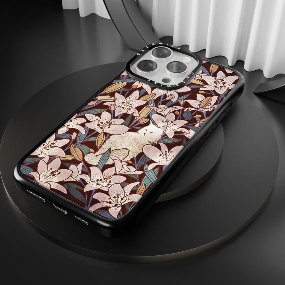 Cat and lilies - Etui