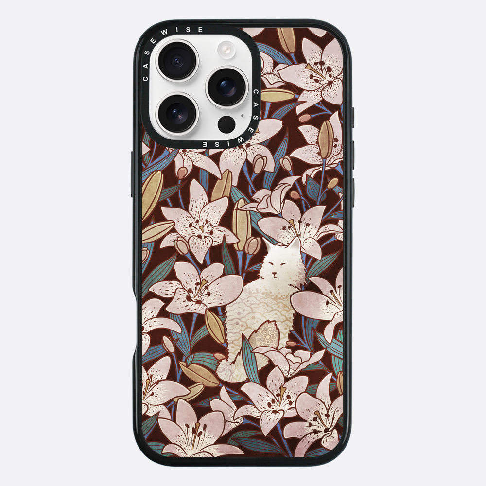 Cat and lilies - Etui
