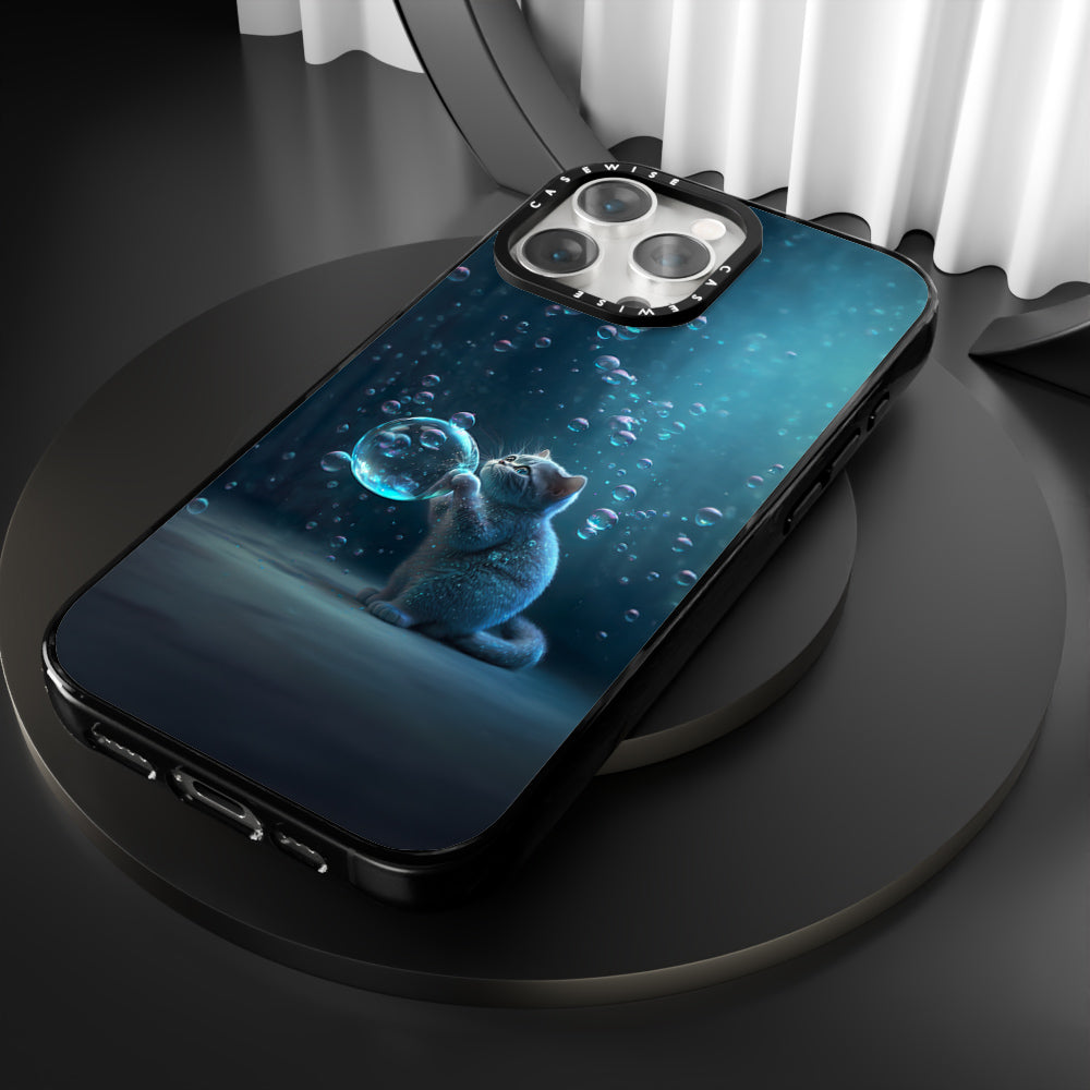 Blue Bubble Cat - Etui